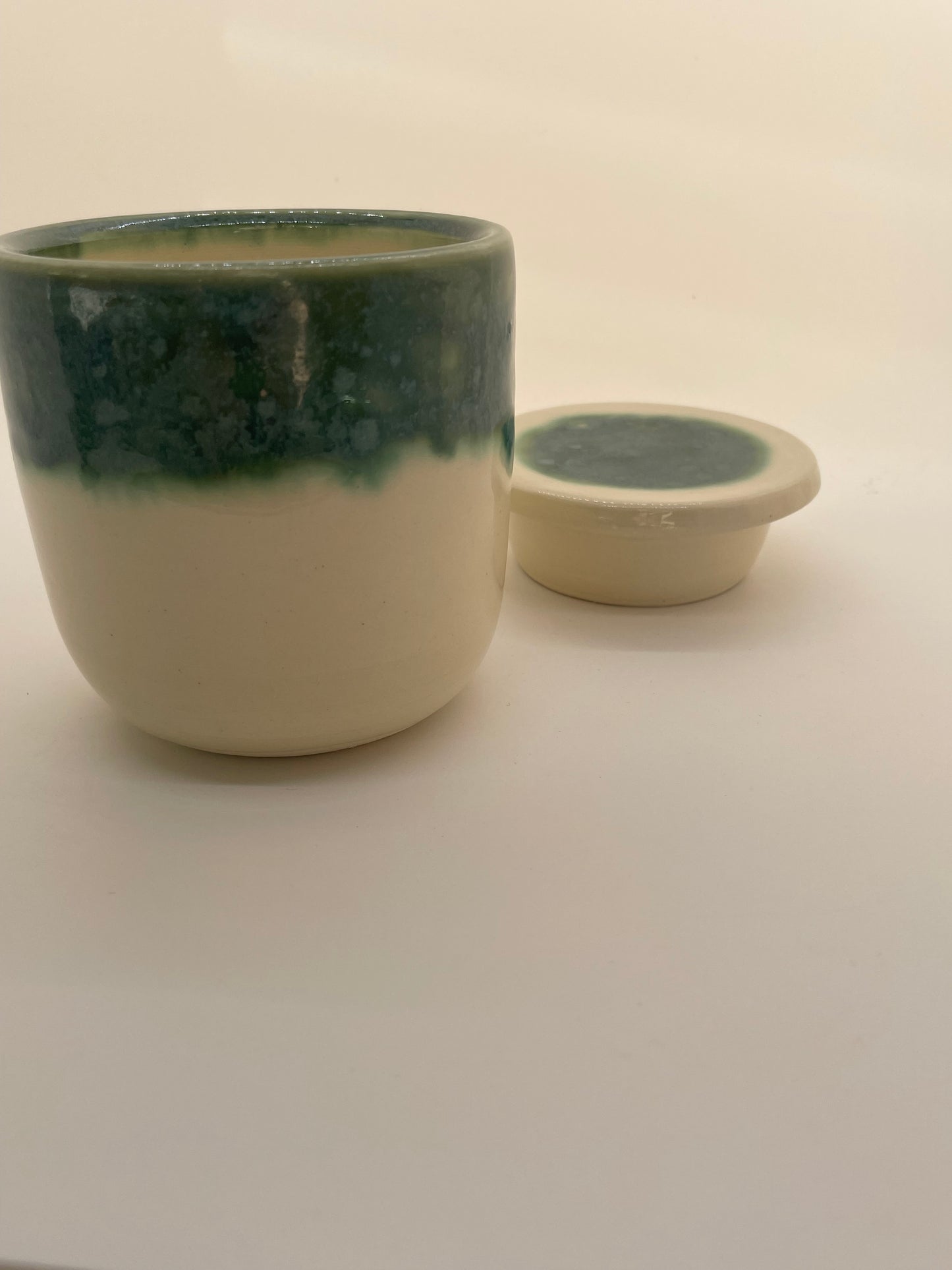 Emerald Lidded Yunomi