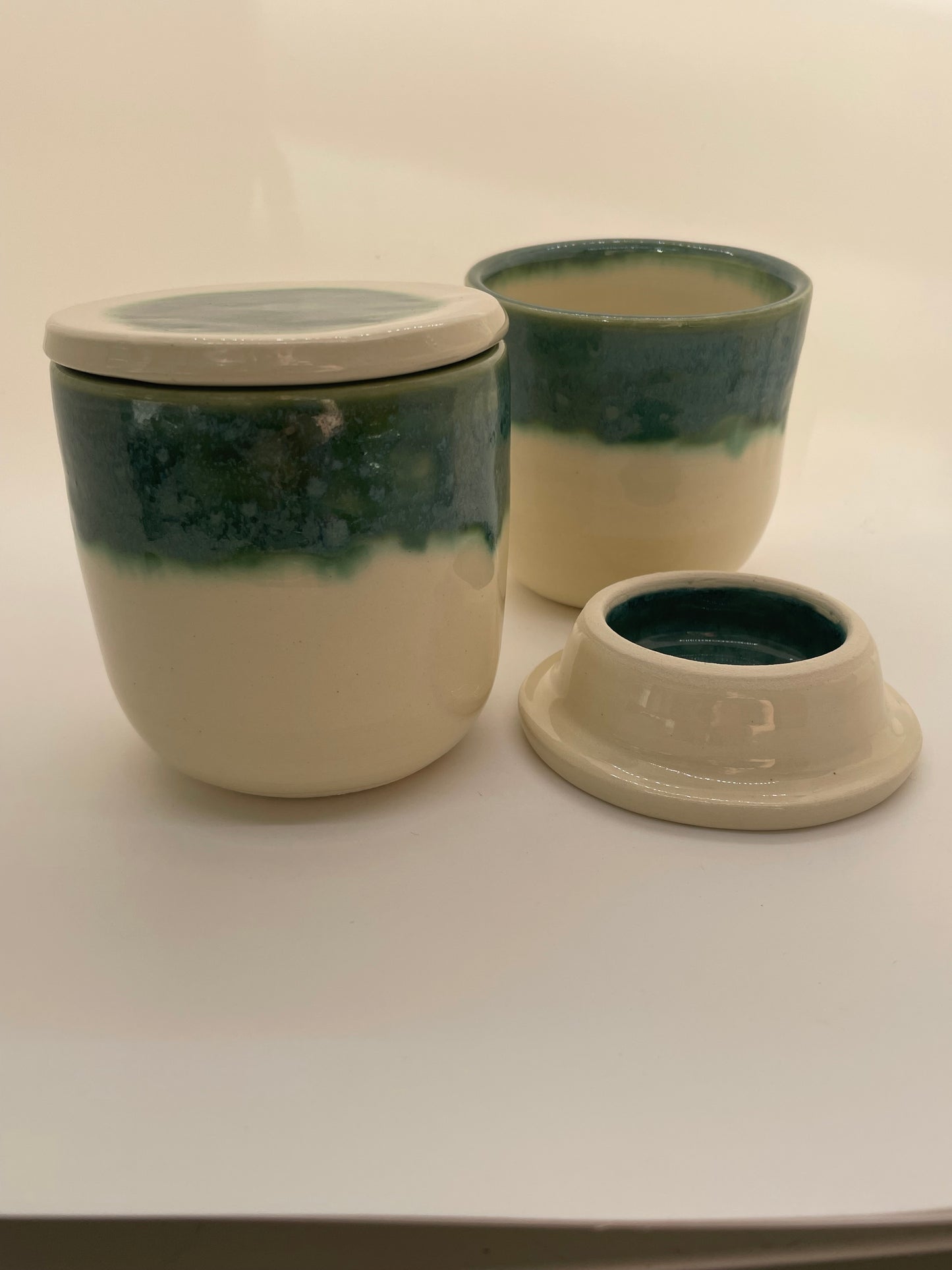 Emerald Lidded Yunomi