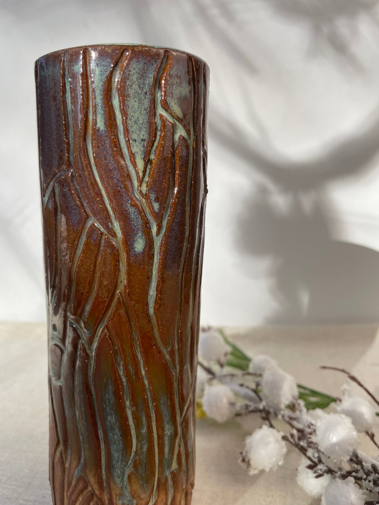 Bark Textured Vase