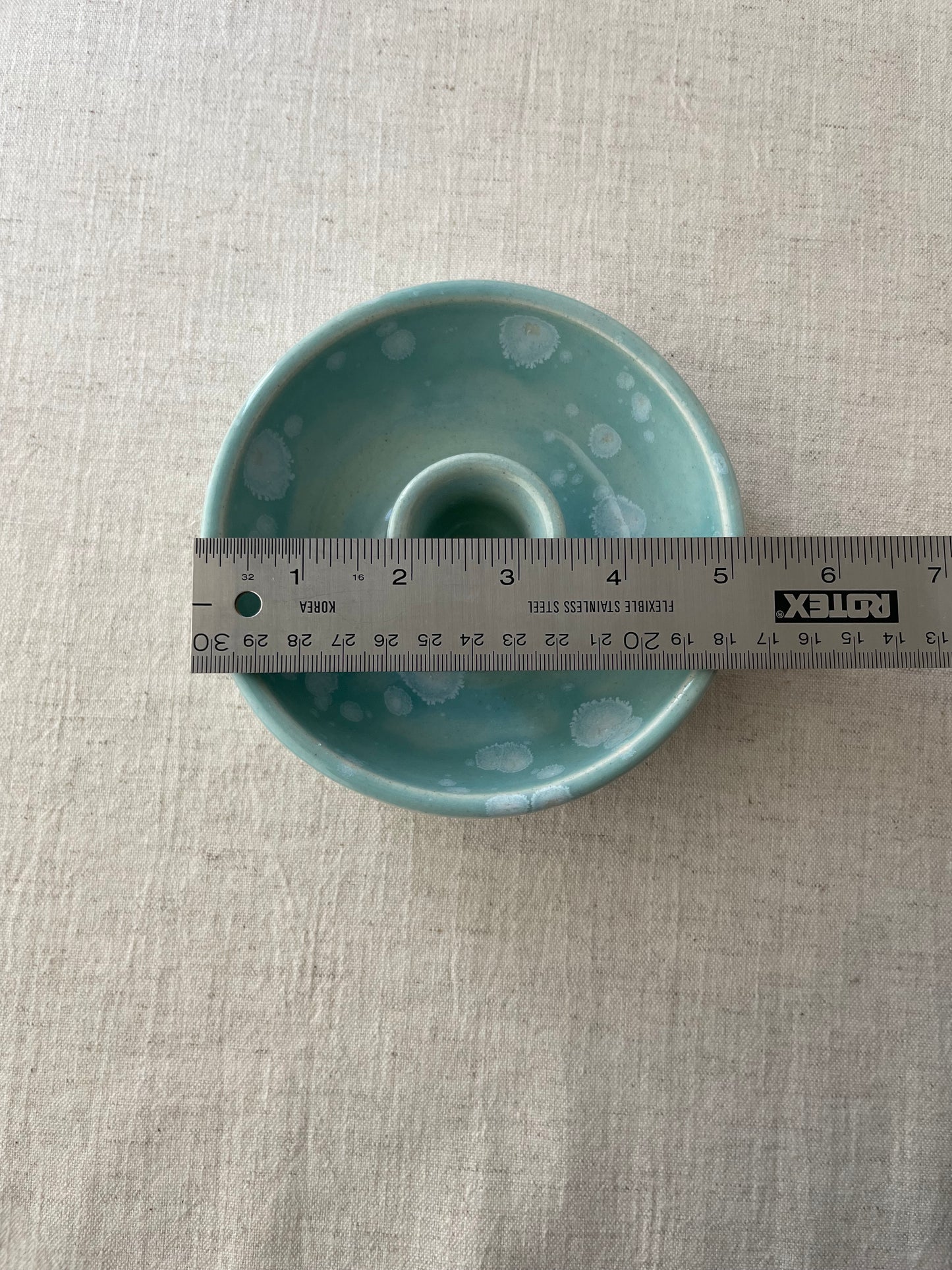 Turquoise with Crystals Olives Dish