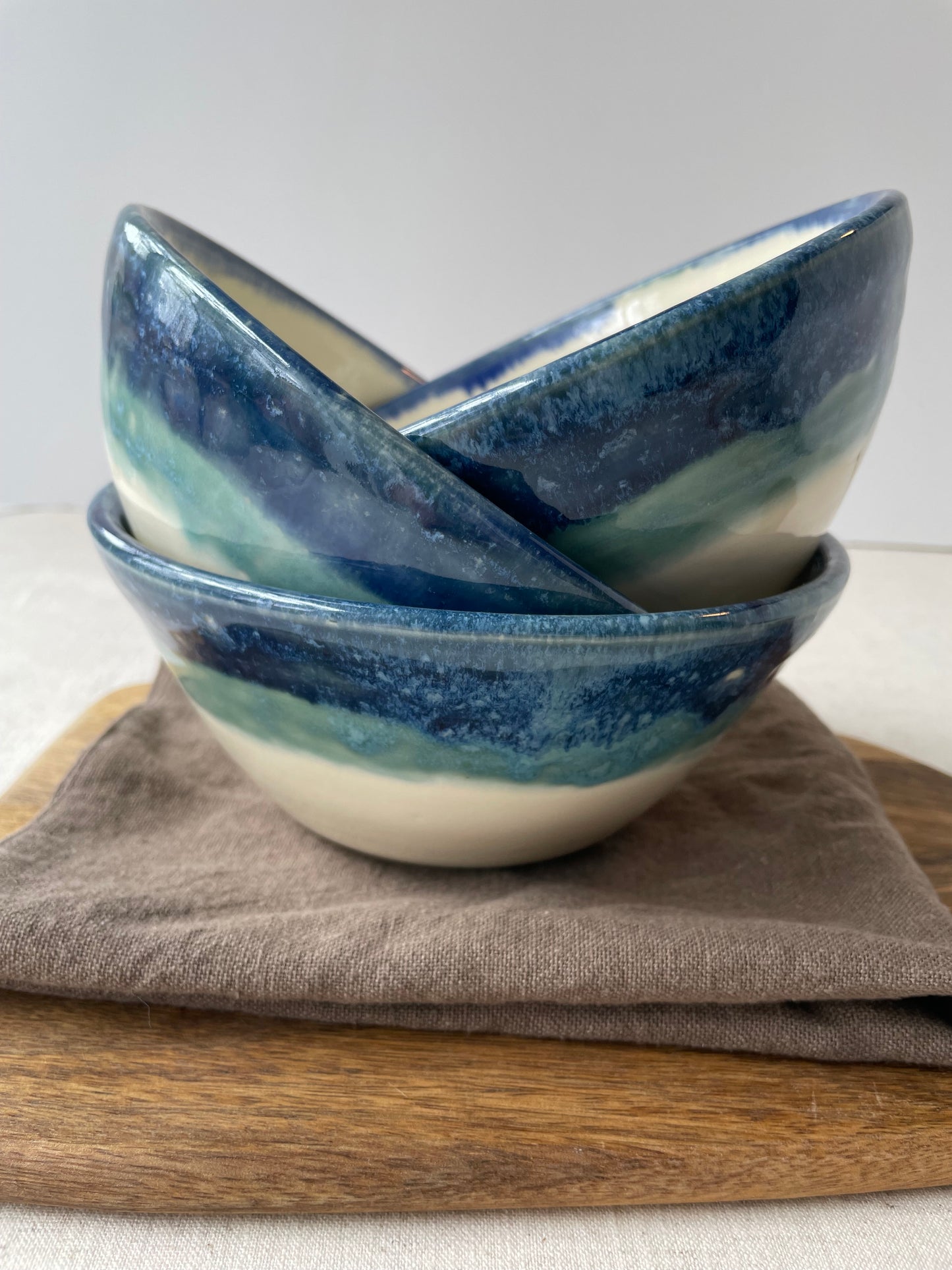 Sapphire and Blue Topaz Bowl