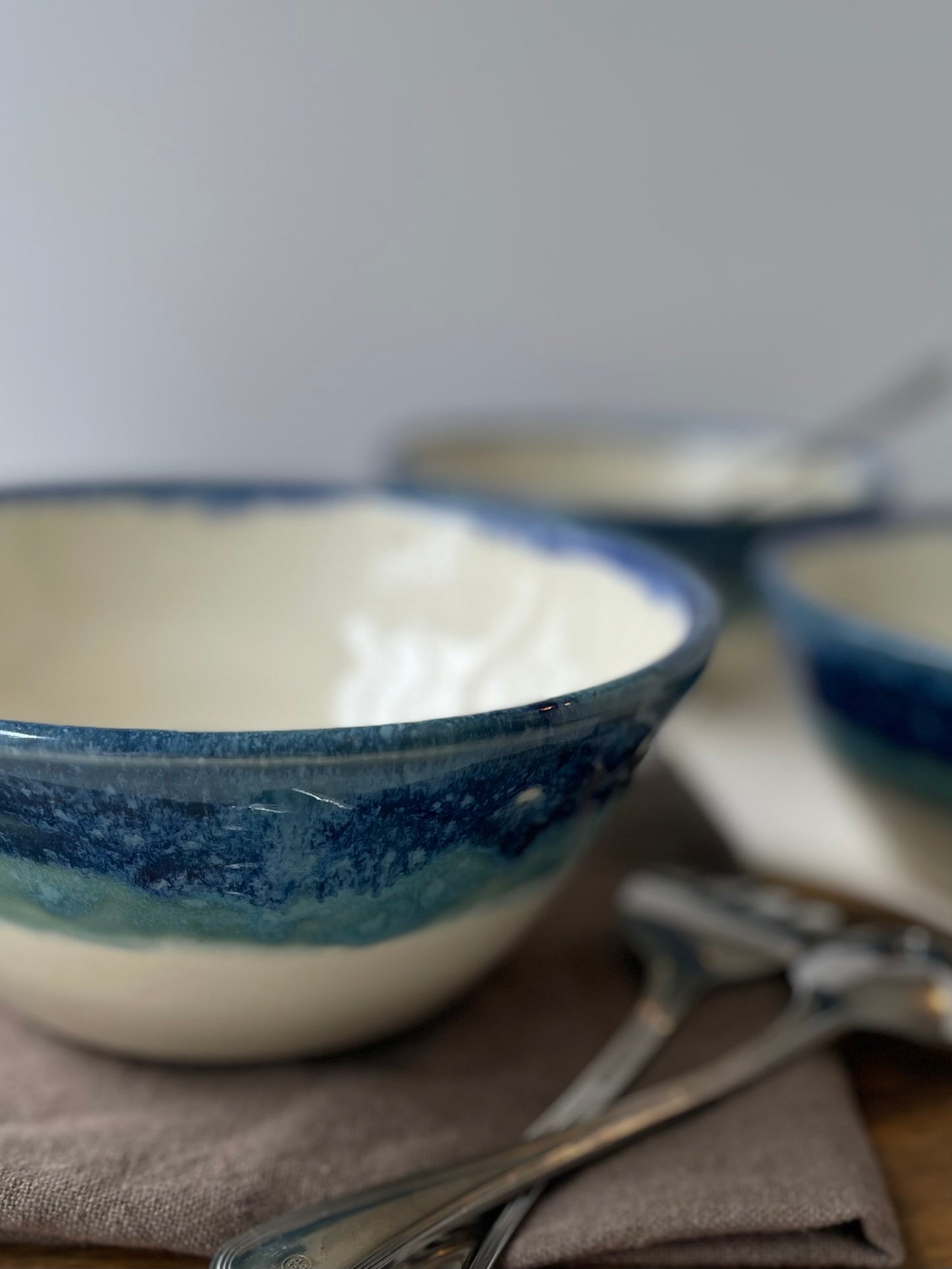 Sapphire and Blue Topaz Bowl