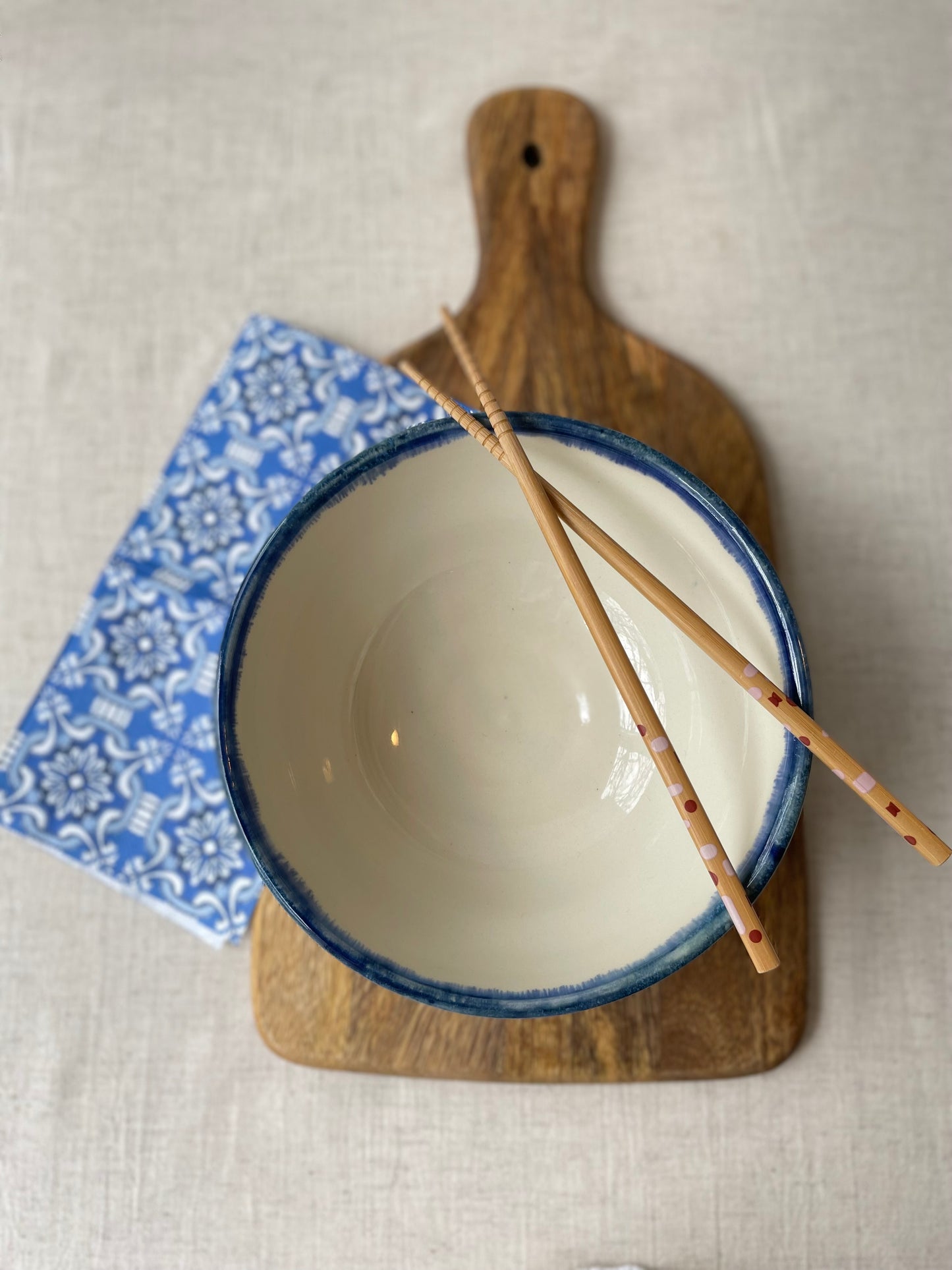 Sapphire and Blue Topaz Bowl