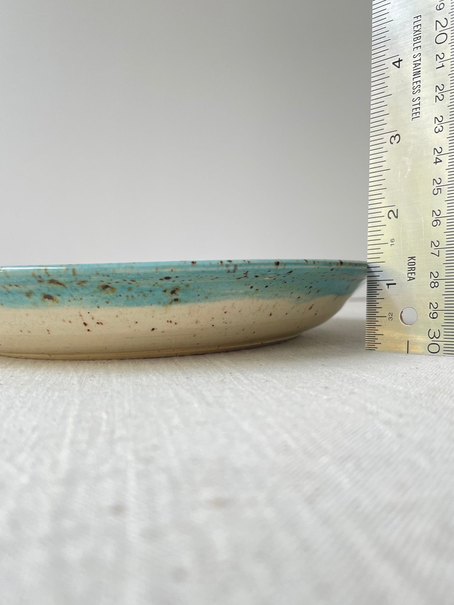 Cerulean Speckled Clay Serving Plate
