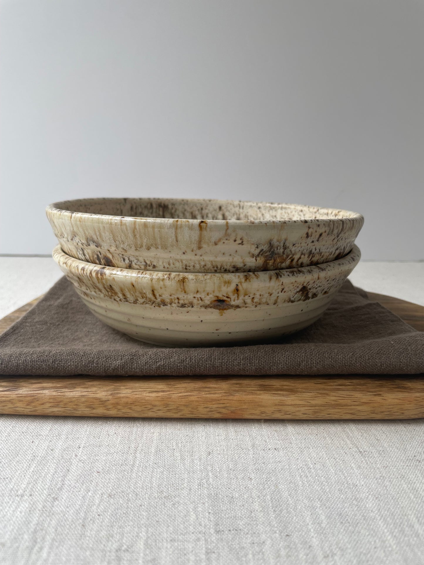 Birch Speckled Pasta Bowls, Set of 2