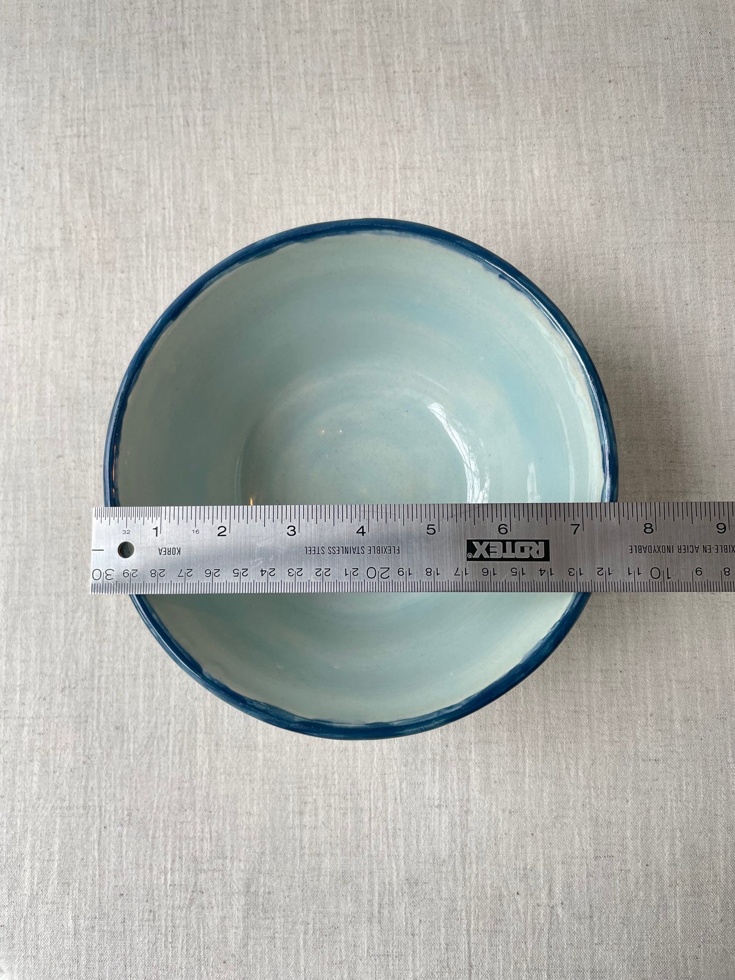 Japanese Print Medium Bowl in Navy