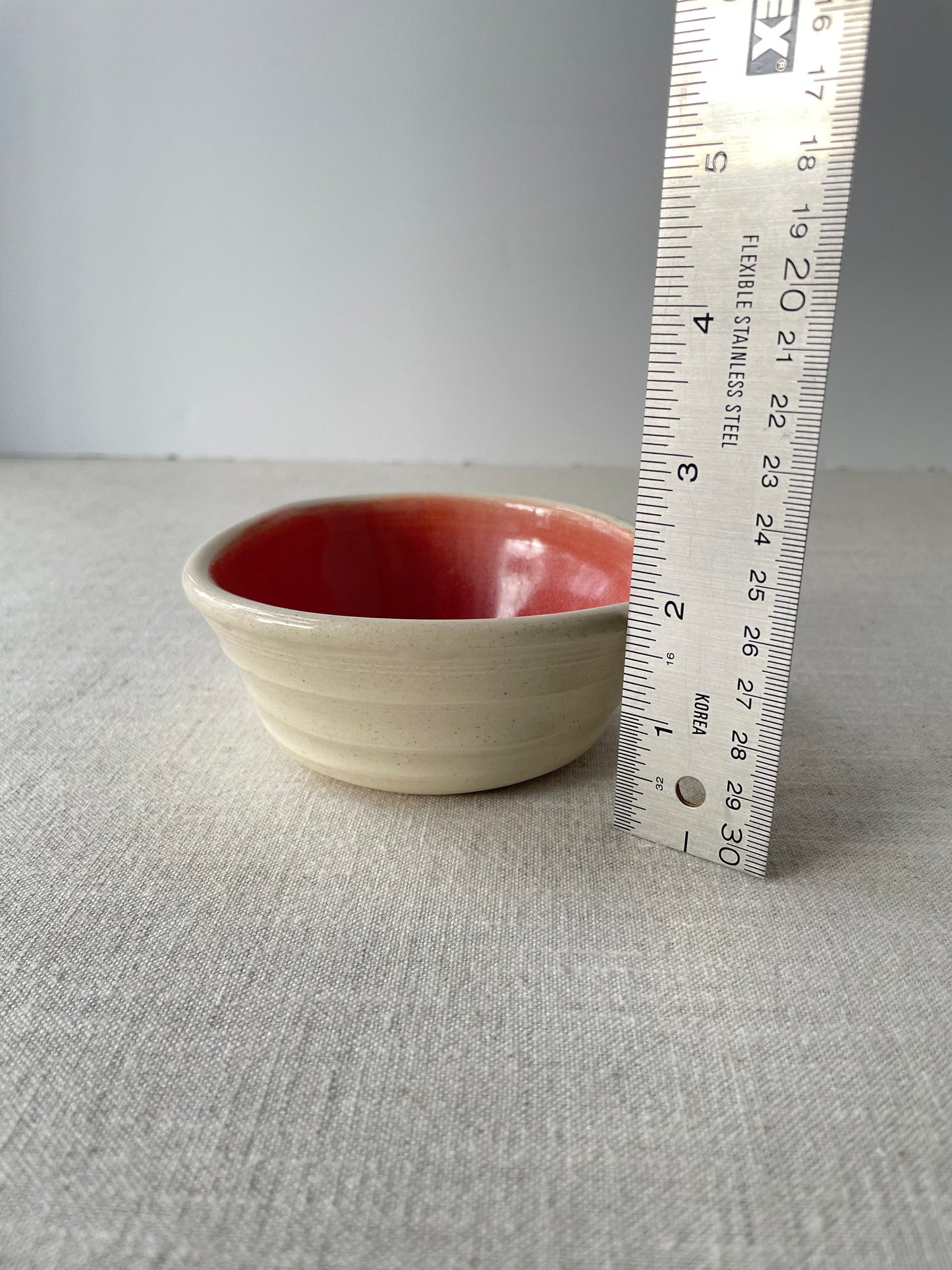 Warm Pink Heart Small Bowl