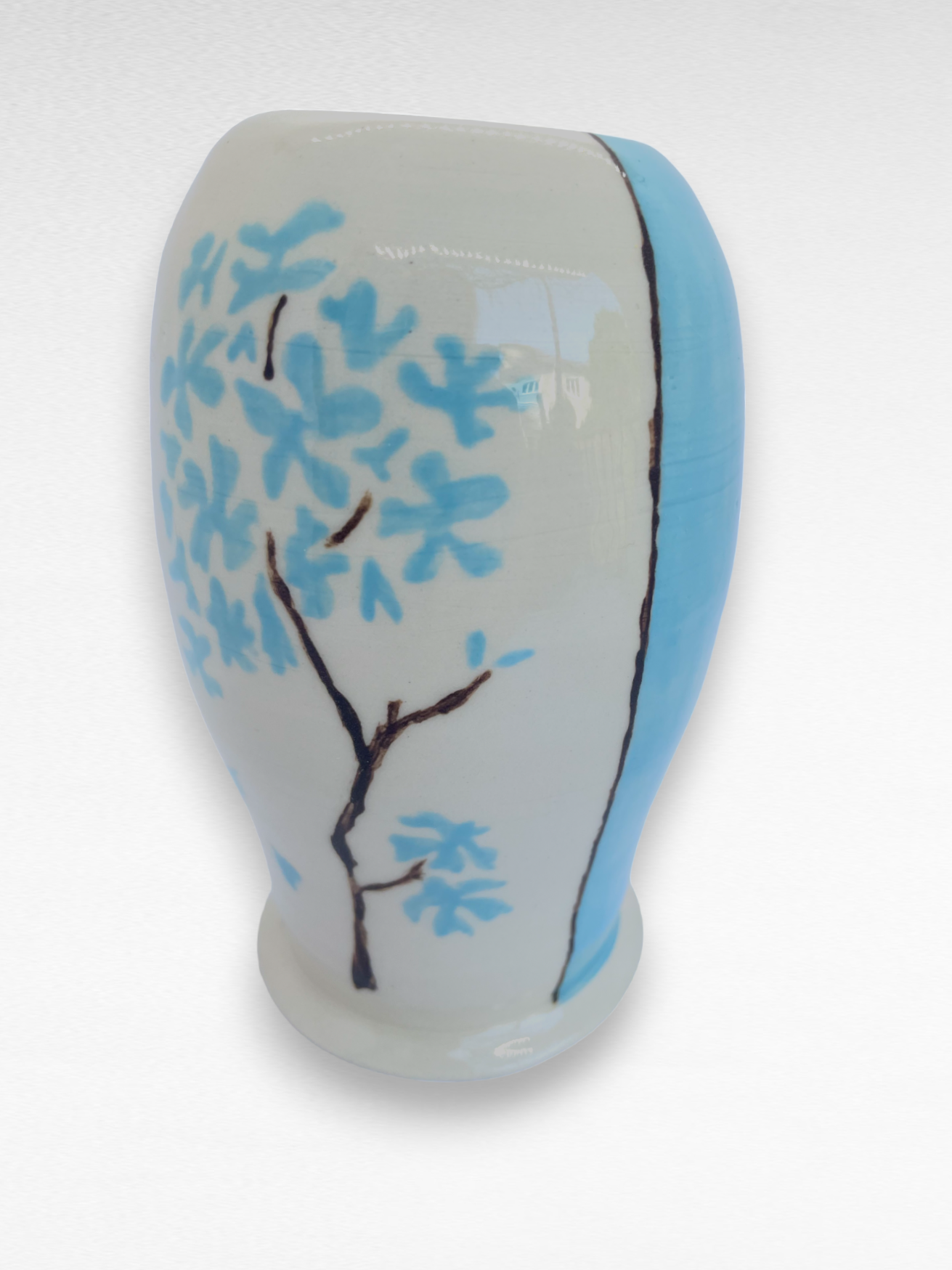 Hydrangea Hand-painted Vase