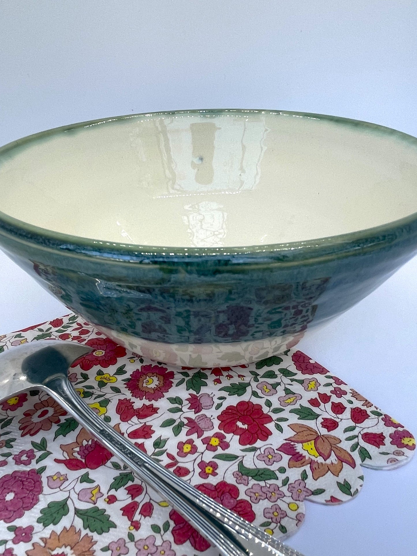 Emerald Circle Lidded Ramen Bowl