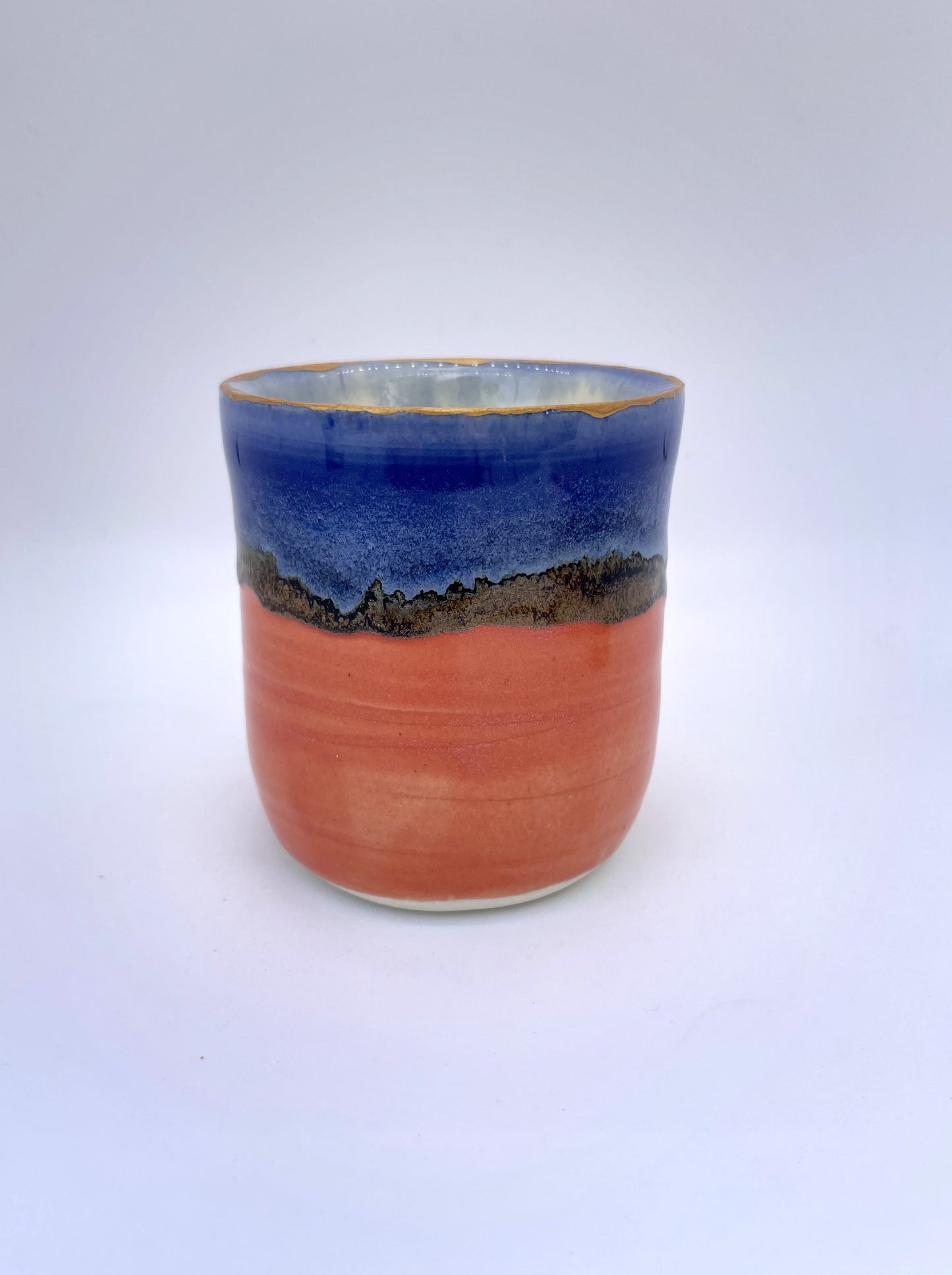 Cobalt and Pink Pot