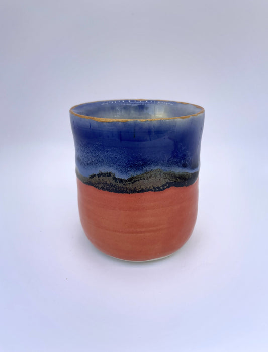 Cobalt and Pink Pot