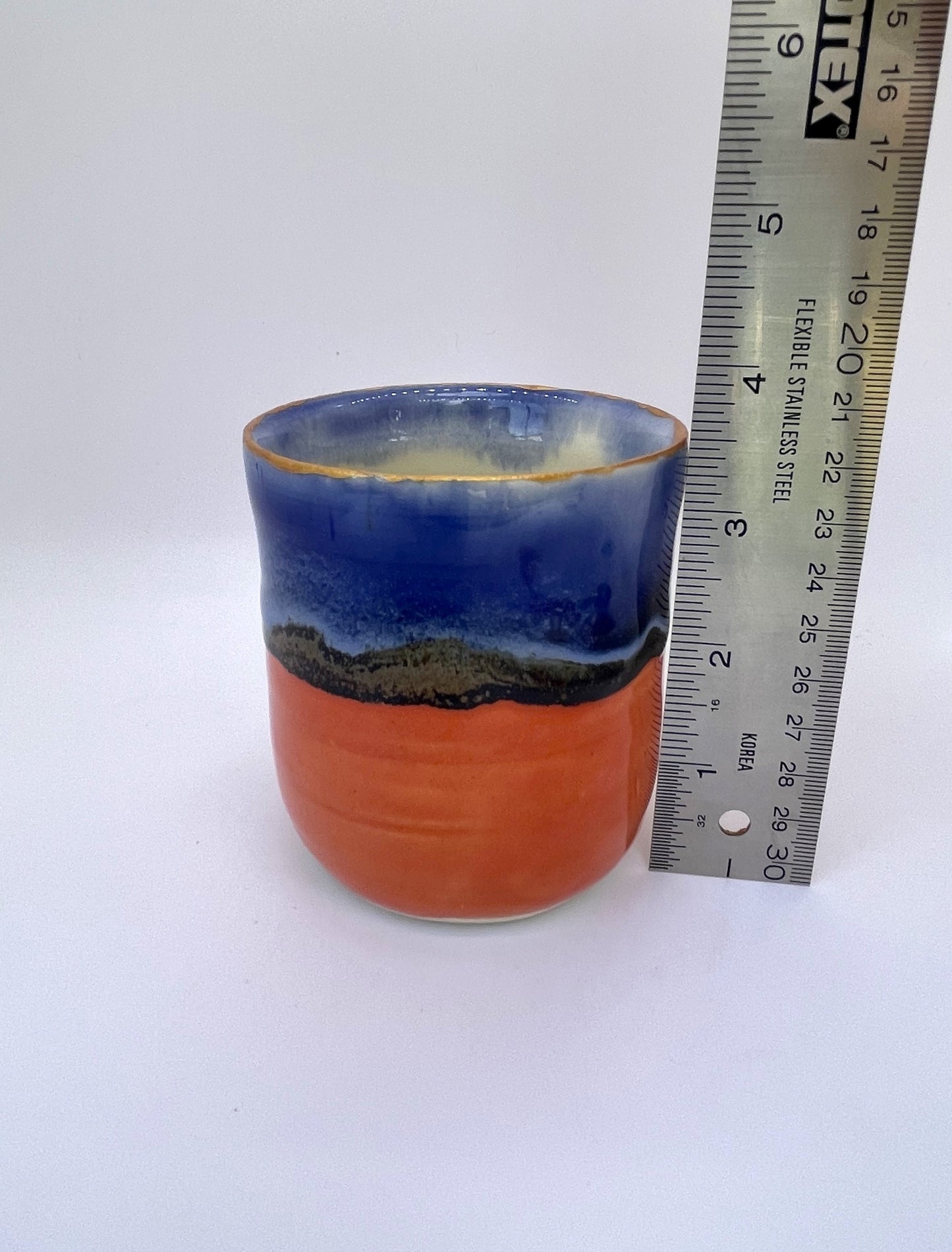 Cobalt and Pink Pot