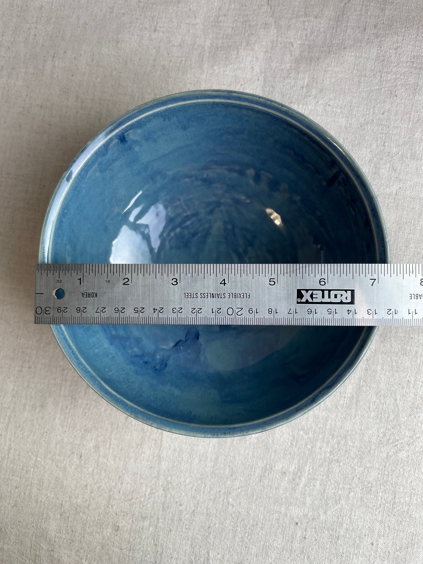 Reactive Blue Lidded Ramen Bowl