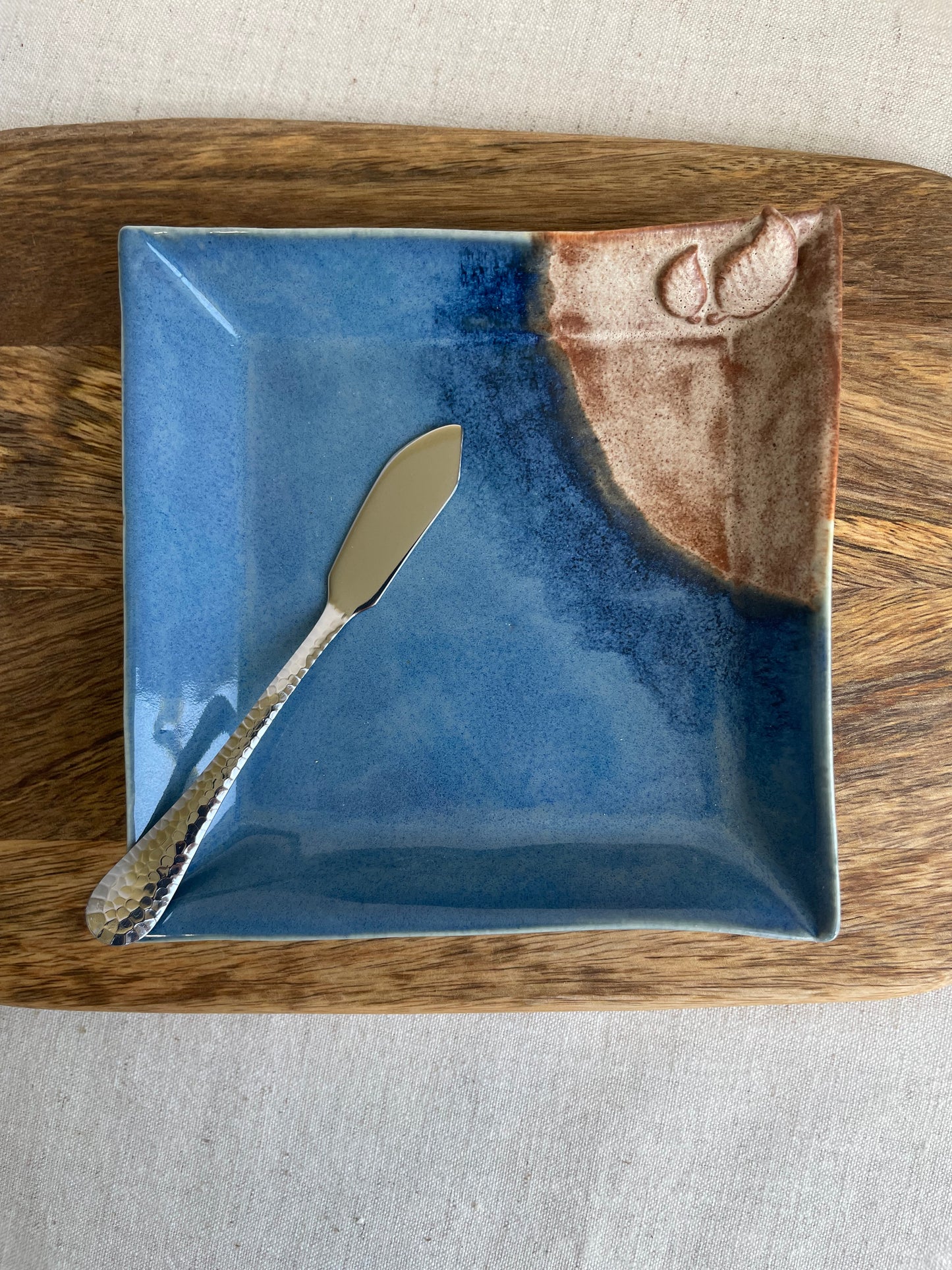 Mocha and Blue Serving Set