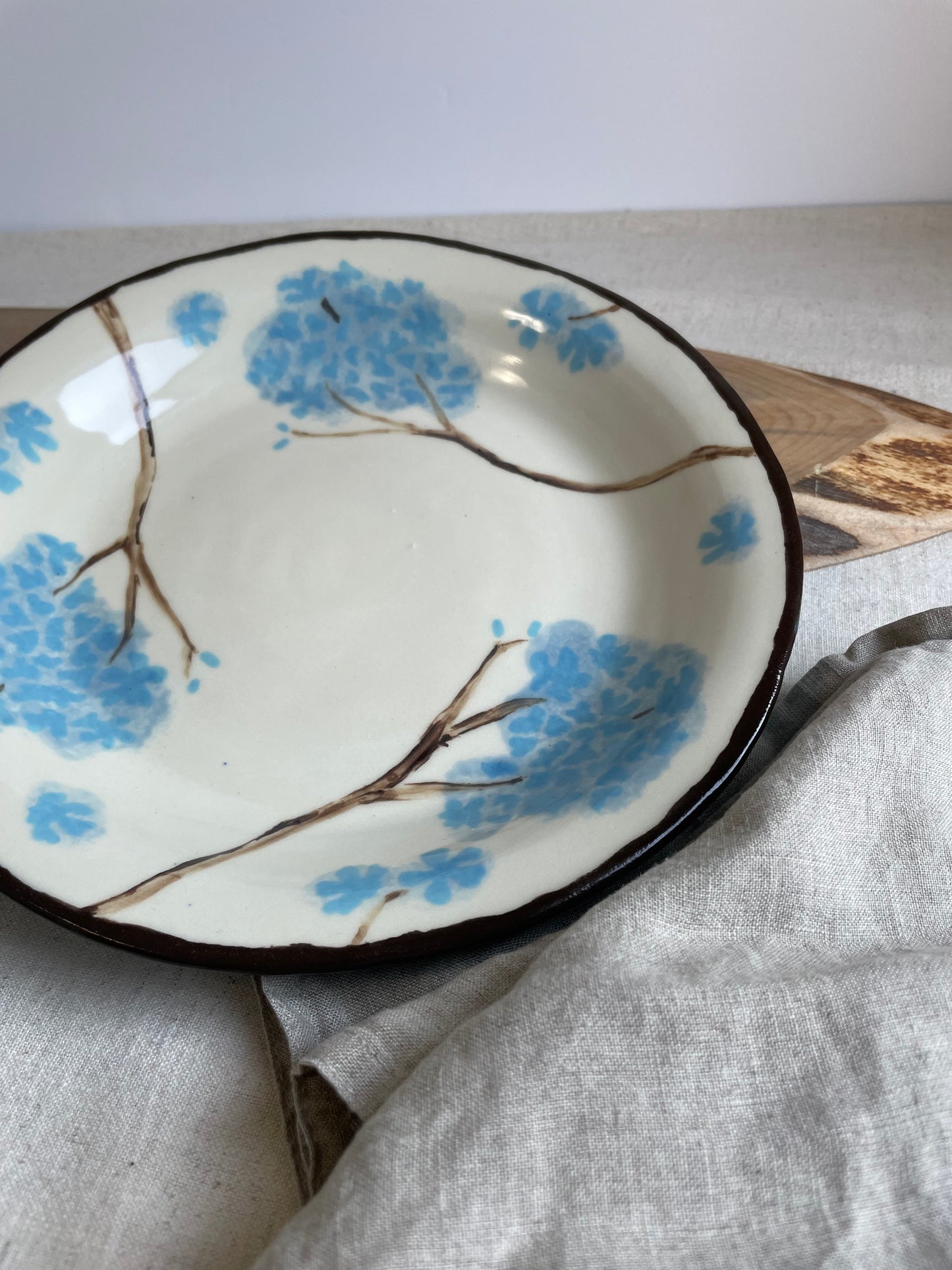 Blue Hydrangea Serving Plate