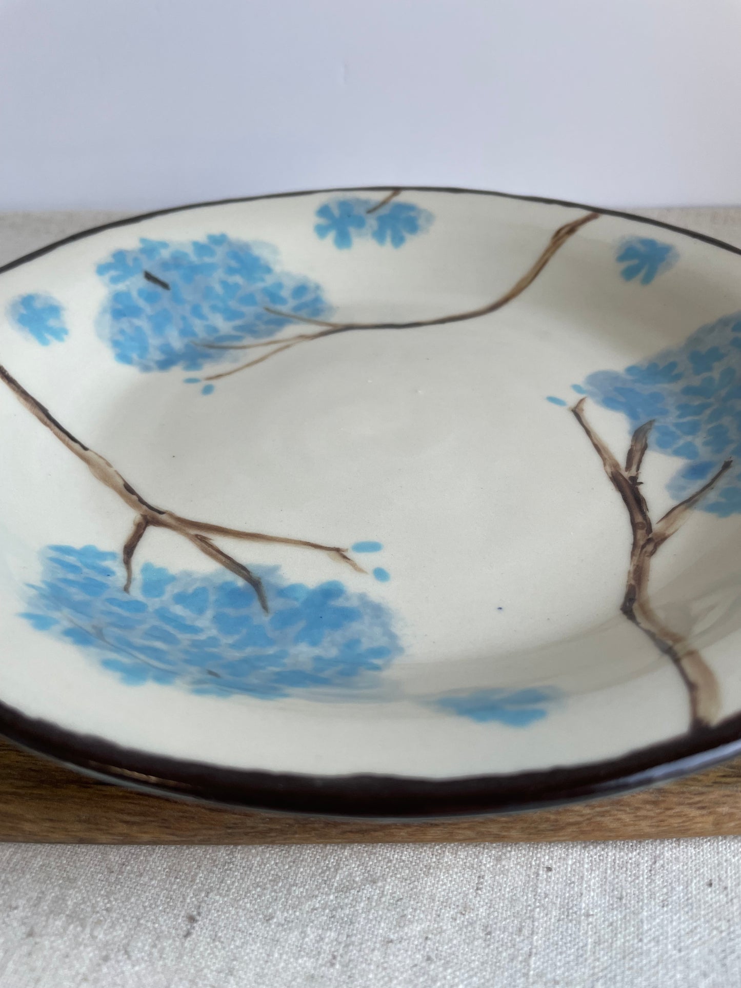 Blue Hydrangea Serving Plate