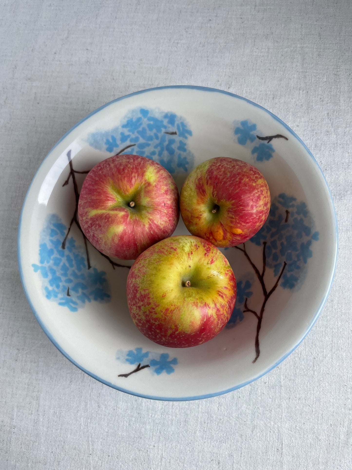 Blue Hydrangea Serving Bowl