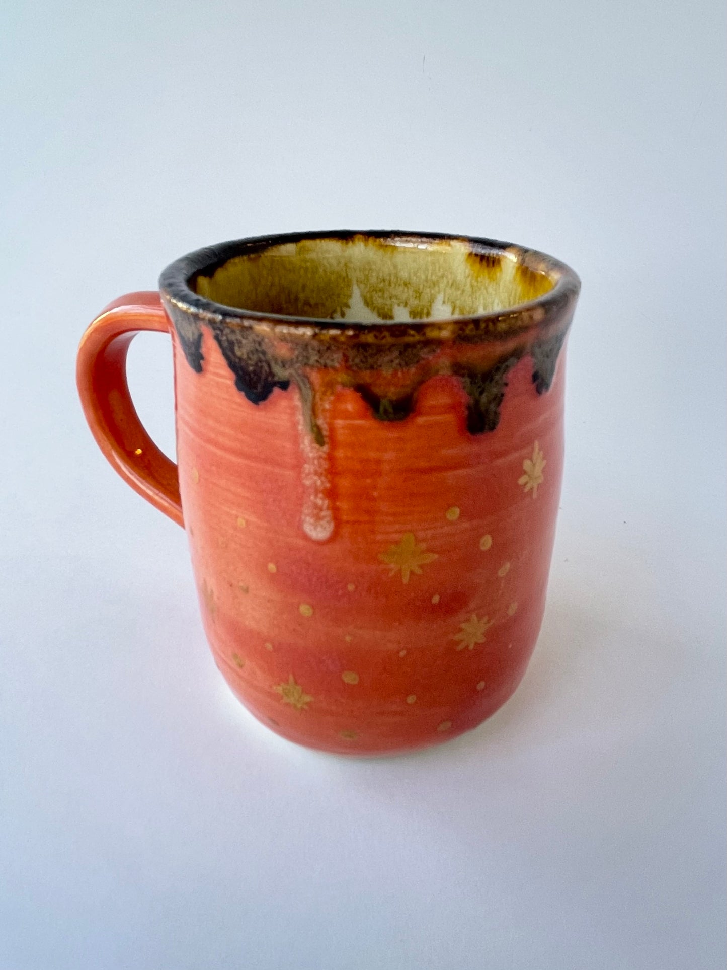 Coral Mug with Stars