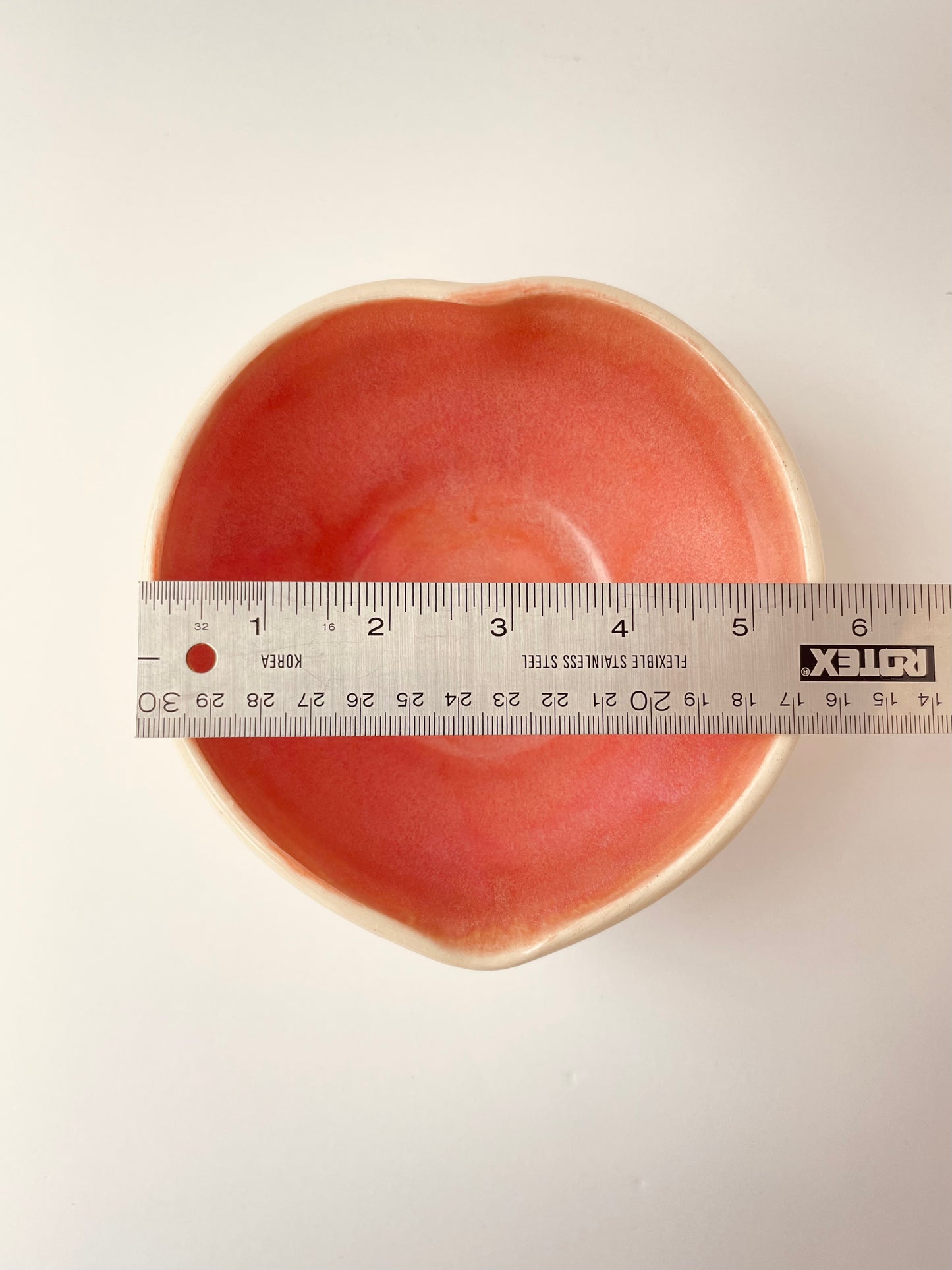 Warm Pink Heart Bowl