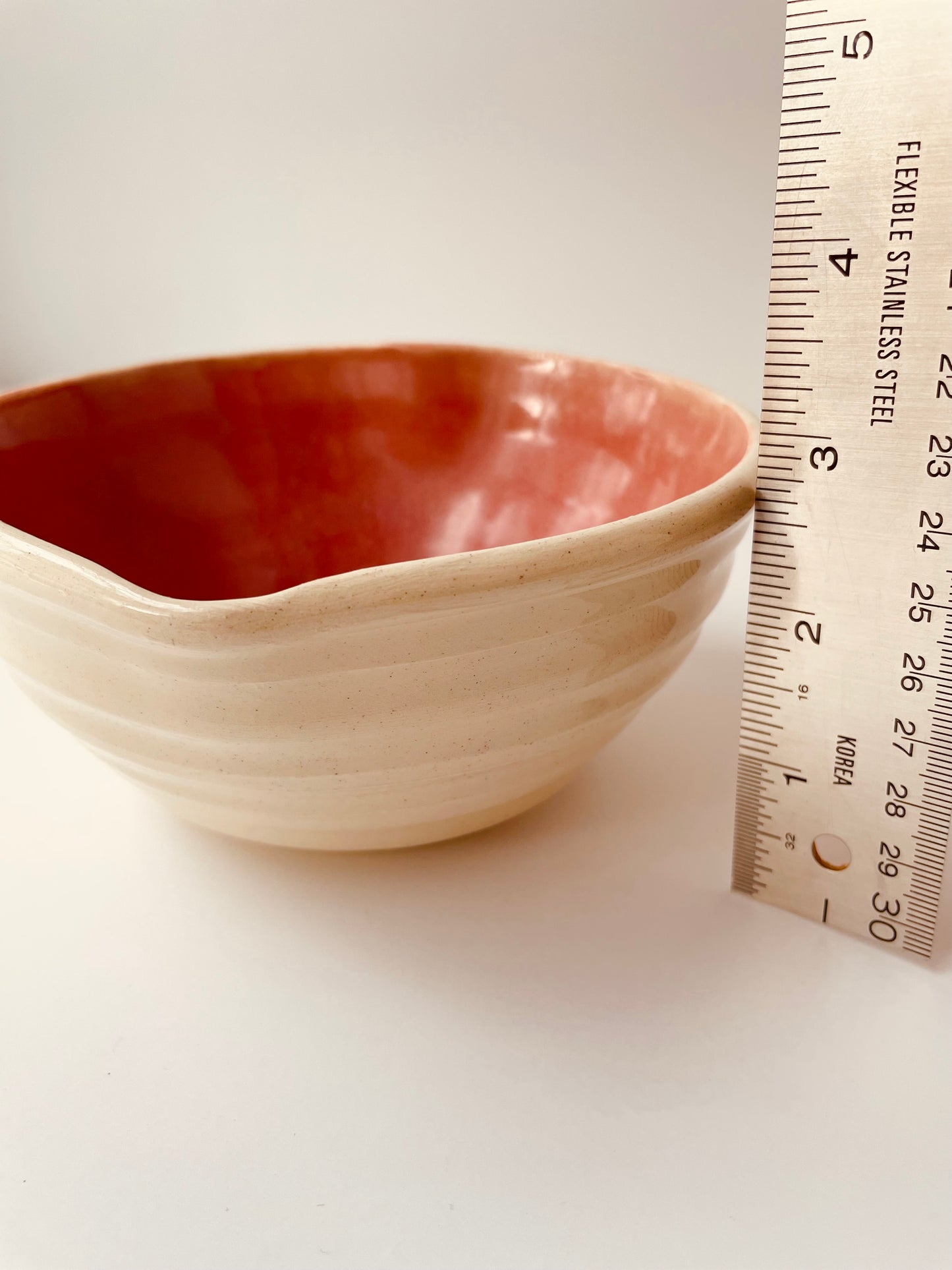 Warm Pink Heart Bowl