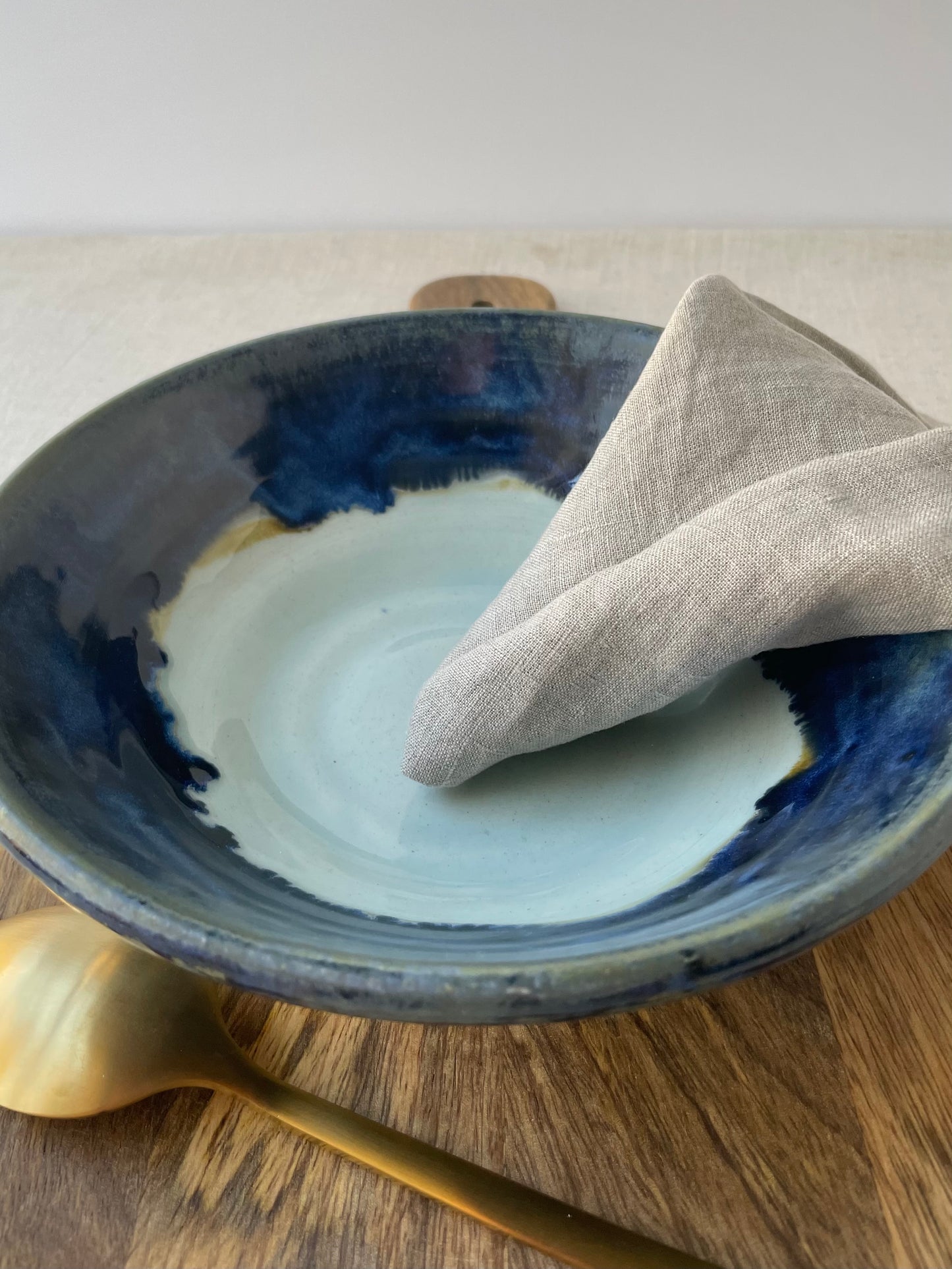 Double Blue Bowl, 8 inch