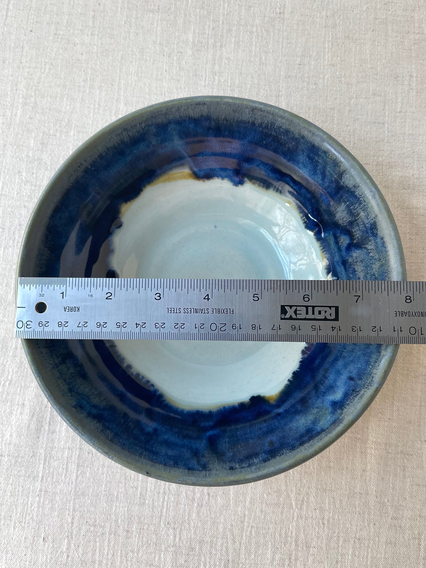 Double Blue Bowl, 8 inch