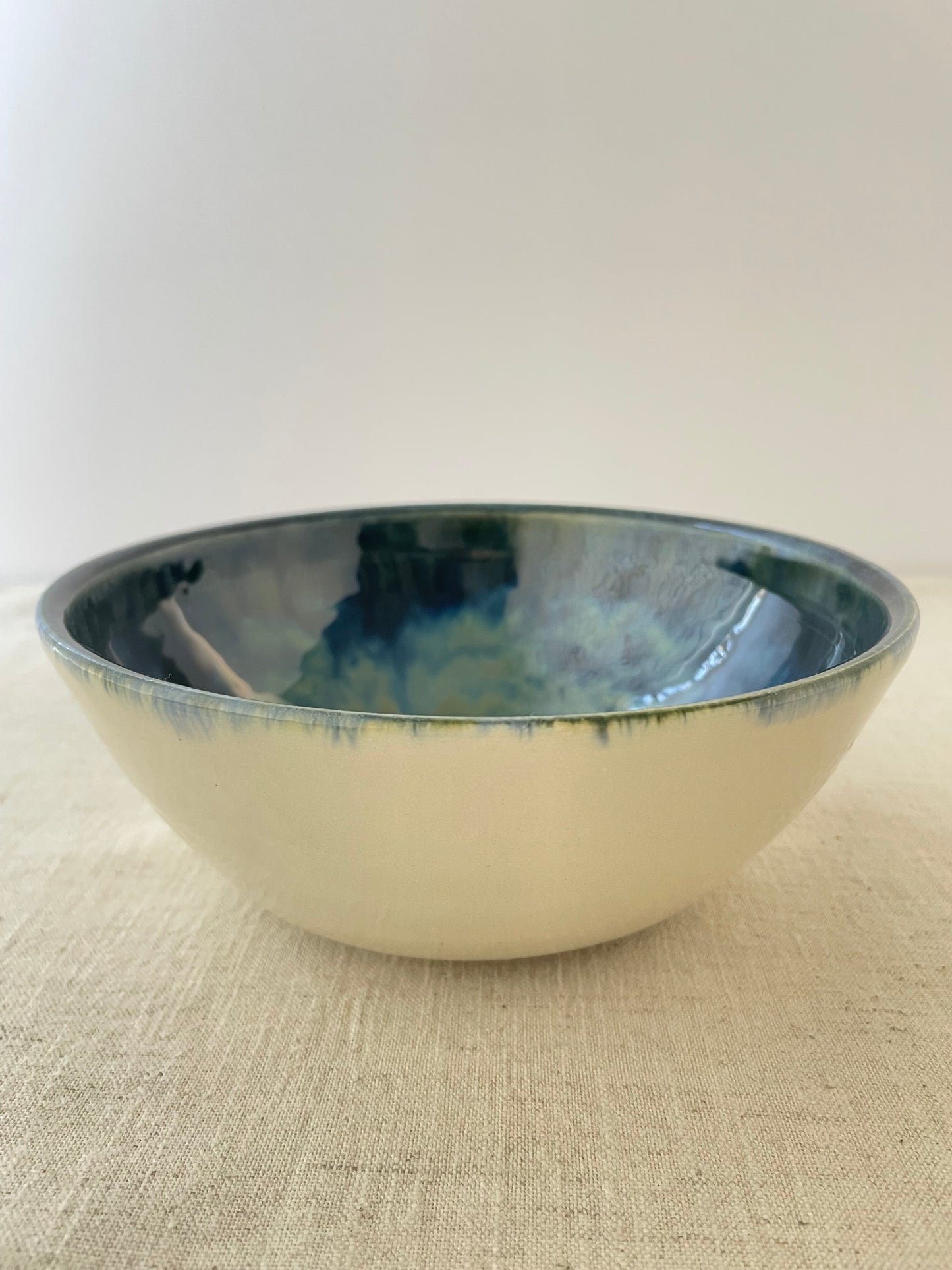 Swirled Blues Bowl