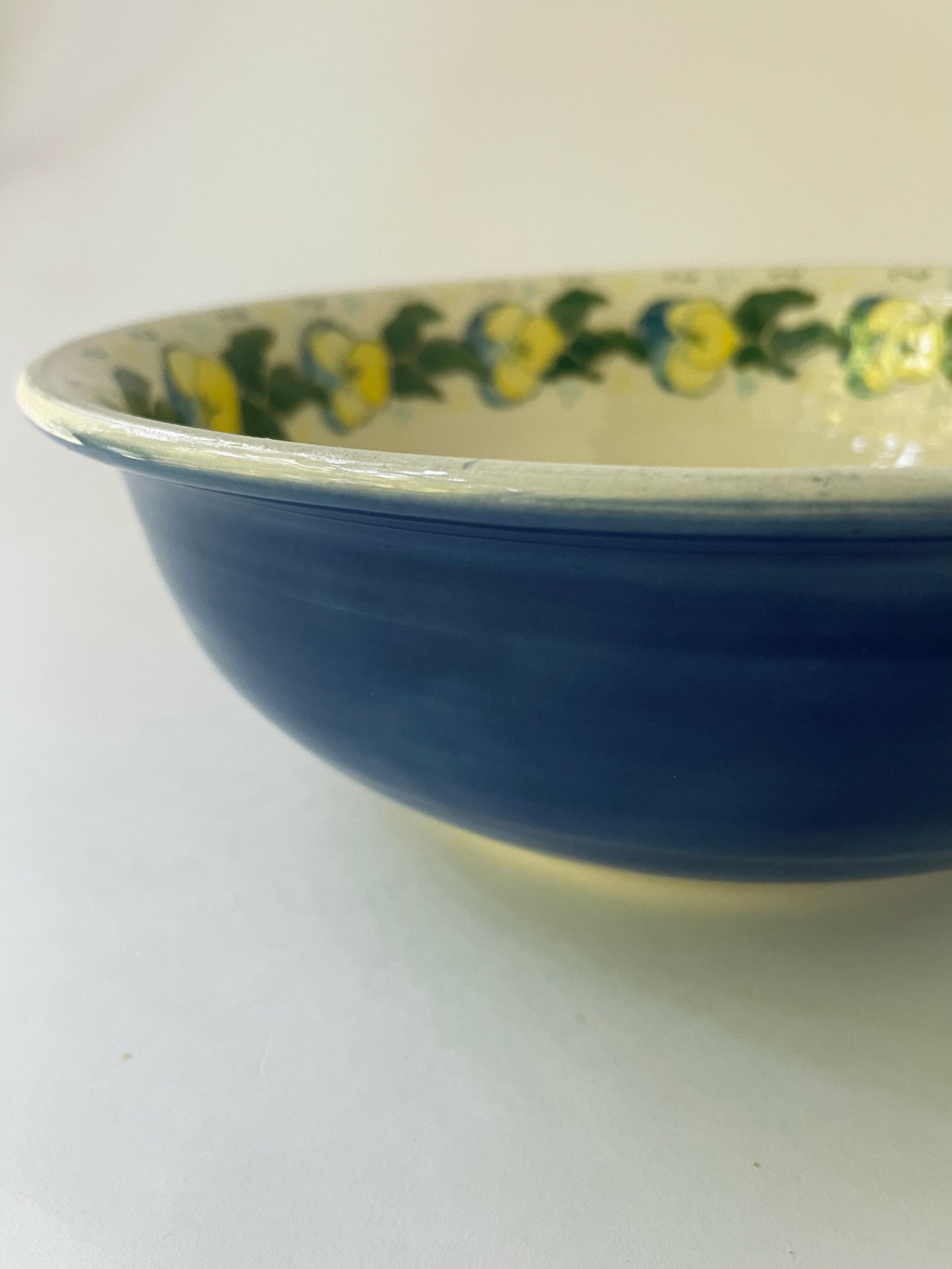 Pansies Large Serving Bowl