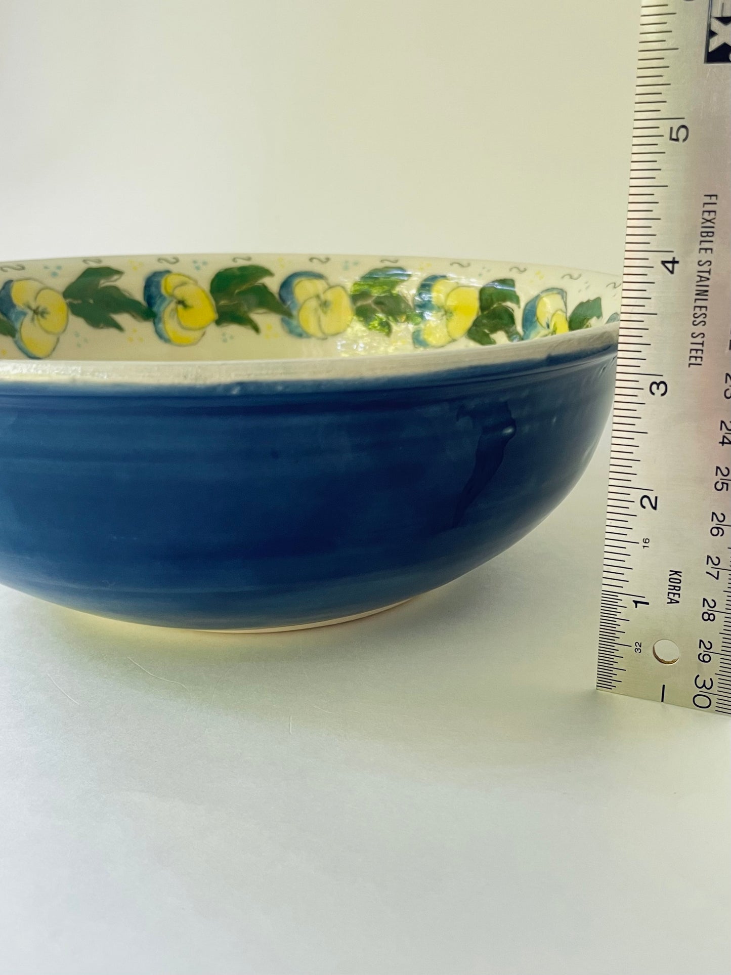 Pansies Large Serving Bowl