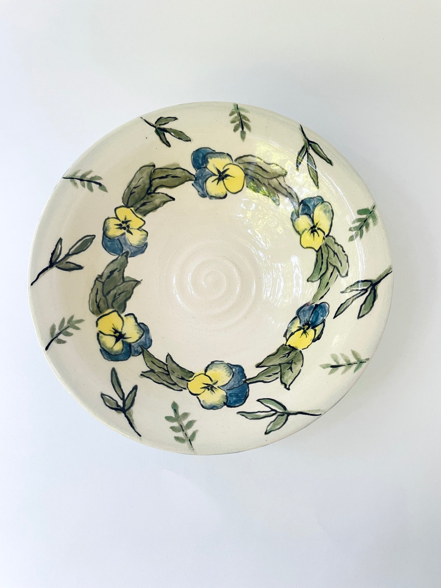 Pansies Medium Bowl