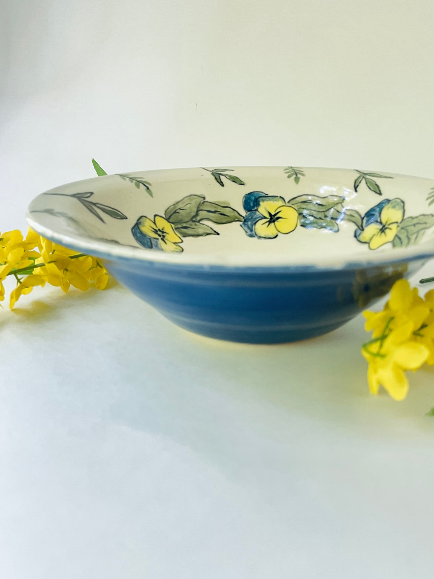 Pansies Medium Bowl