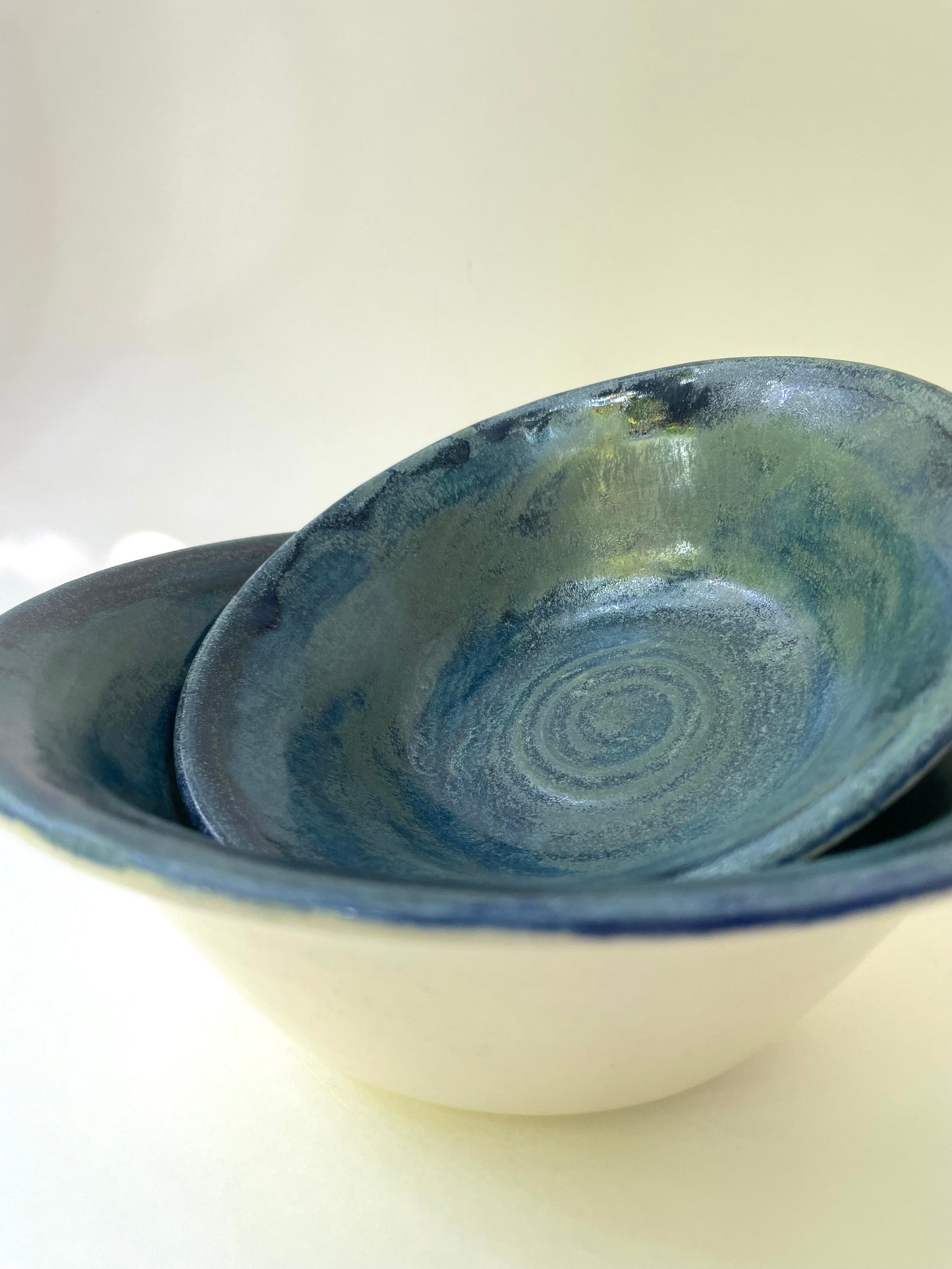 Blue Azurite Nesting Bowls