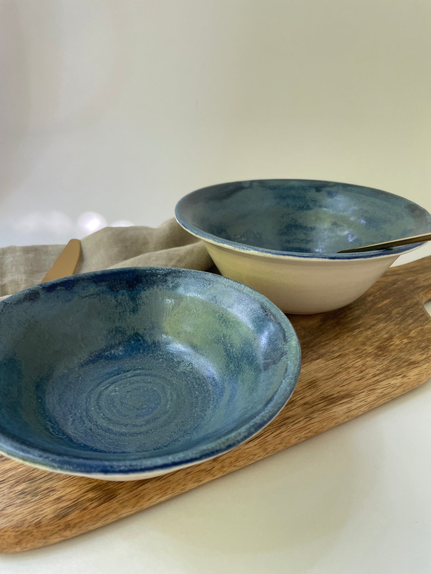 Blue Azurite Nesting Bowls