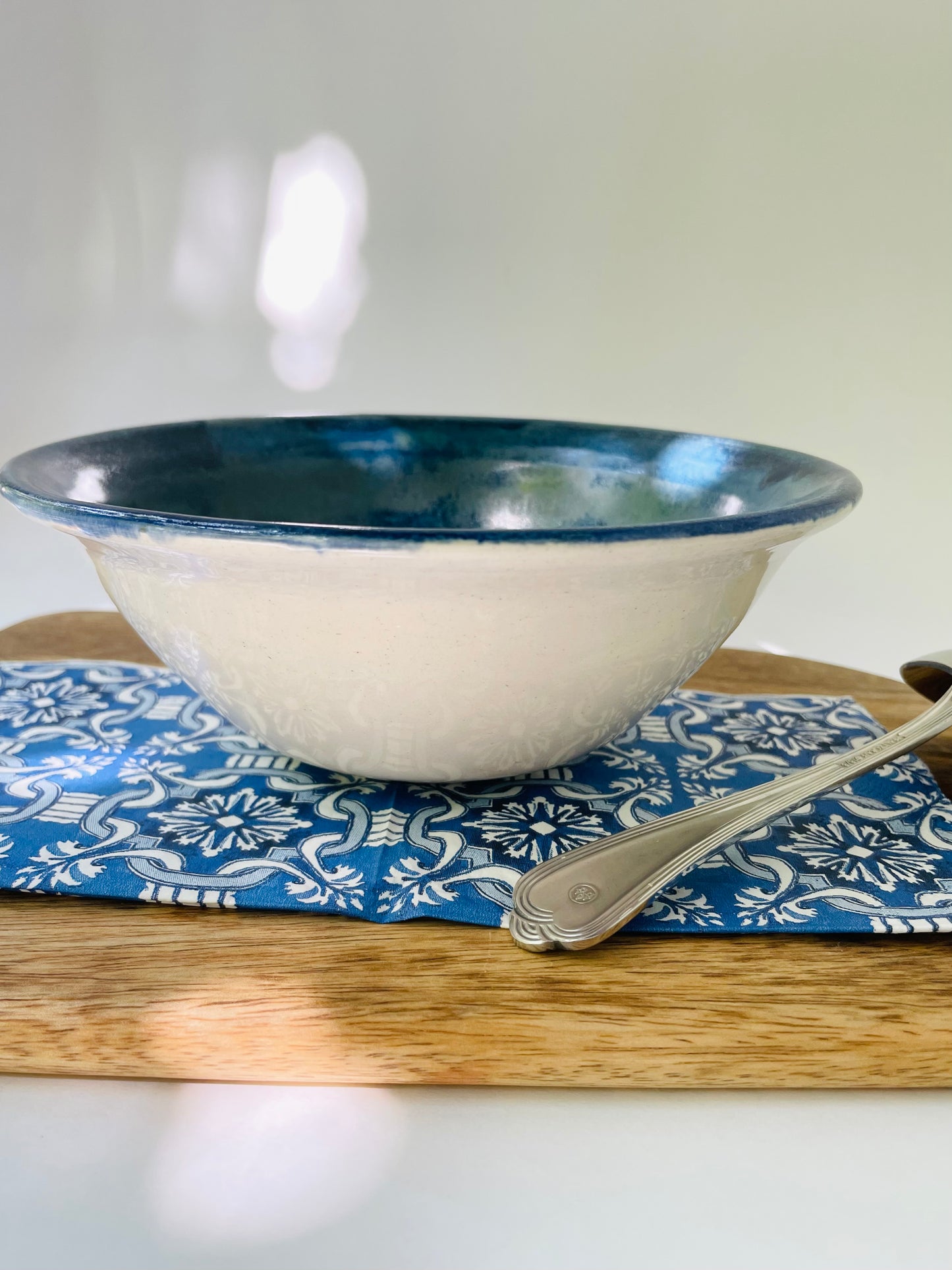 Blue Azurite Small Serving Bowl