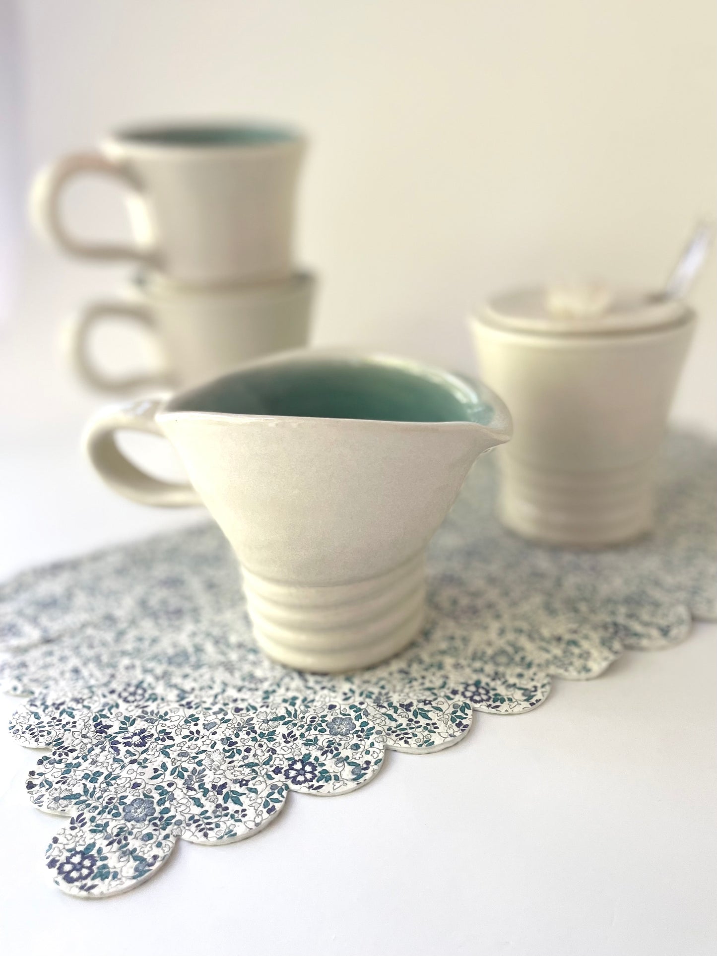 White and Celadon Tea Cup 2