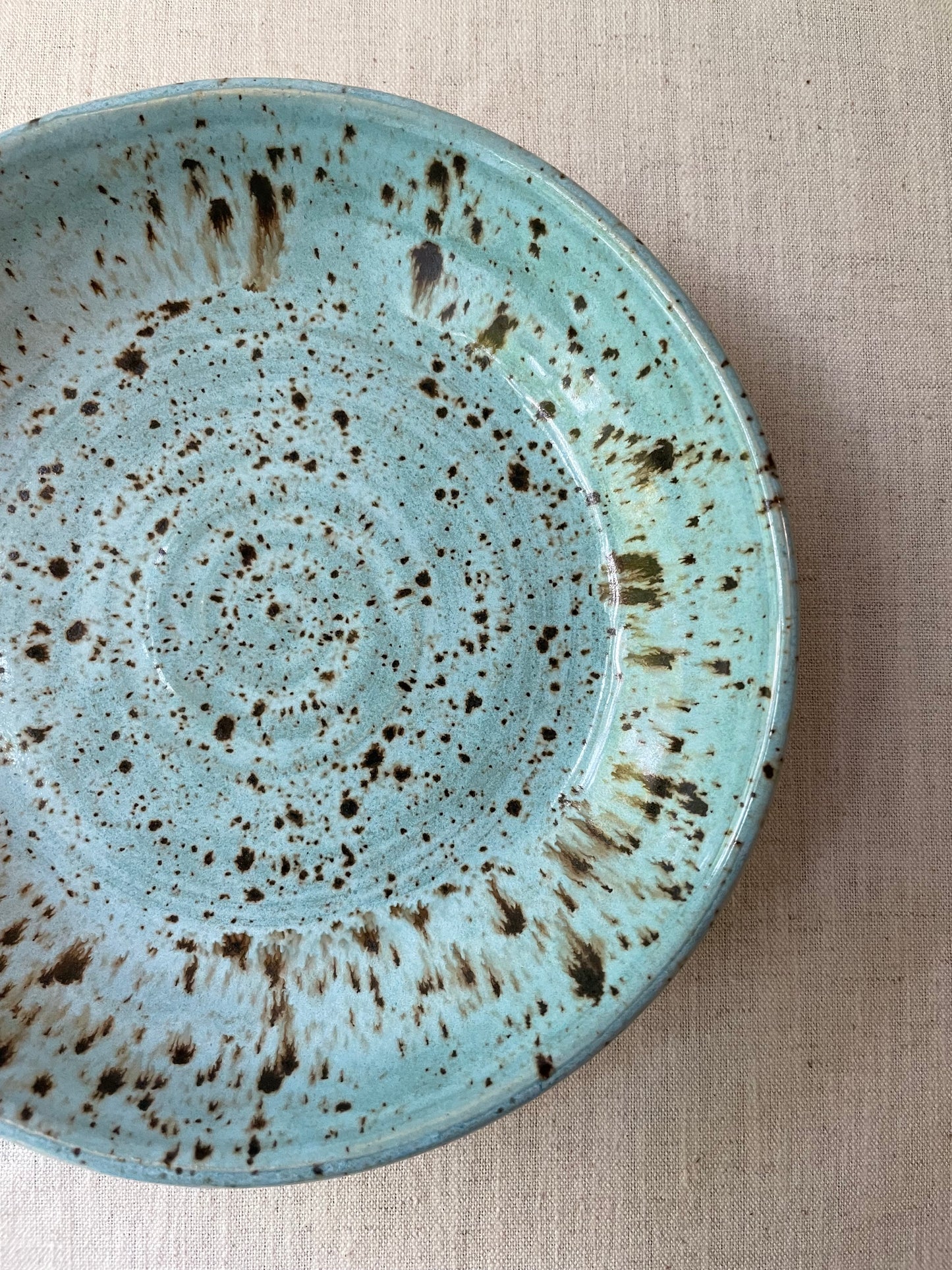 Cerulean Speckled Pasta Bowls, Set of 2