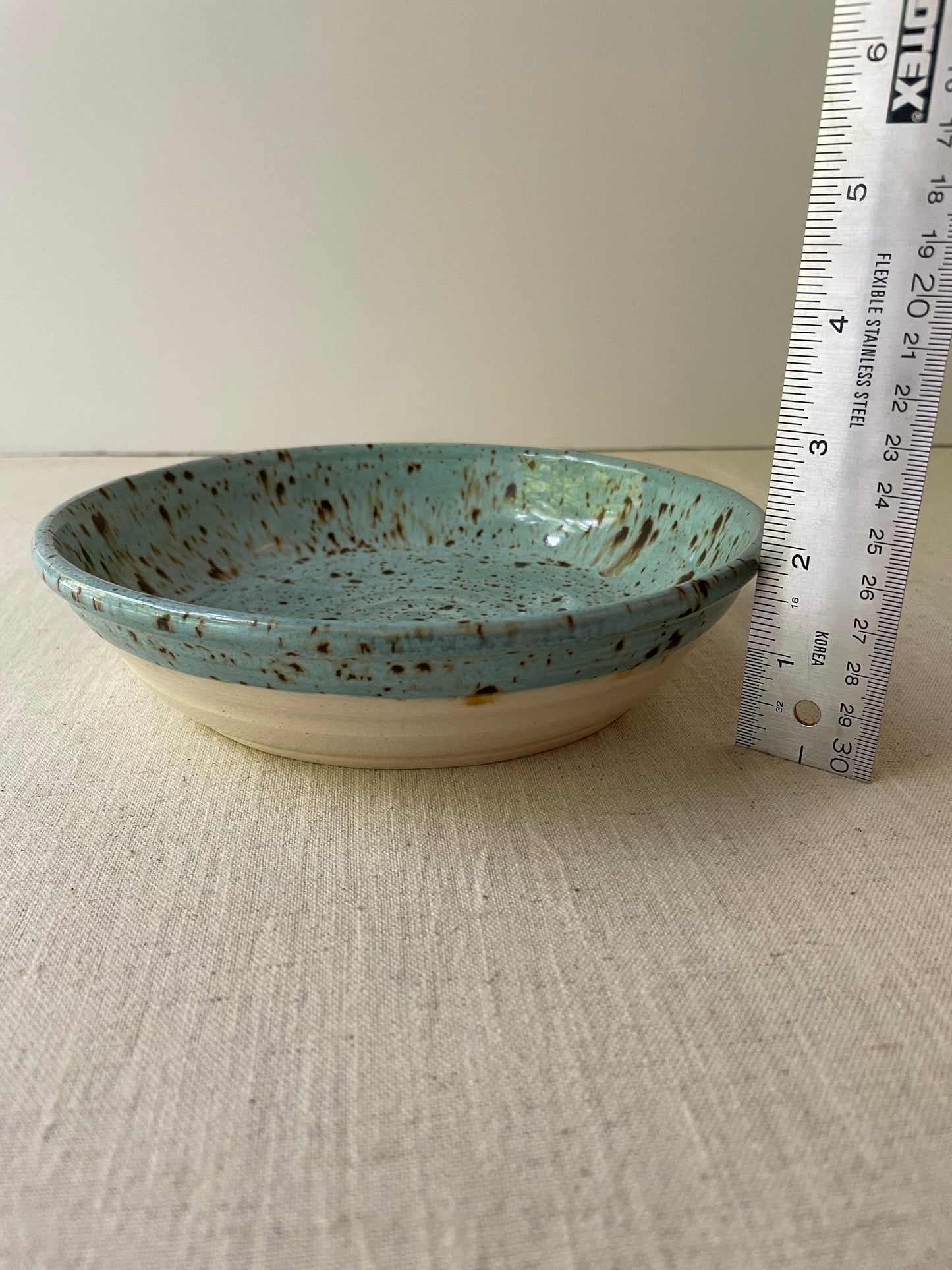Cerulean Speckled Pasta Bowls, Set of 2