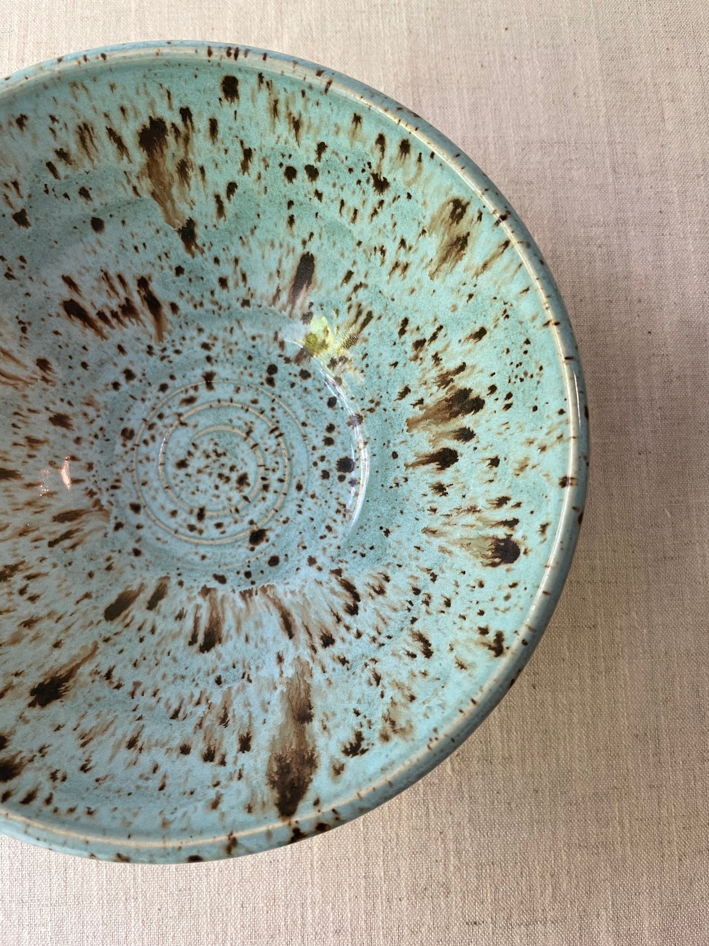 Cerulean Speckled Clay Bowl