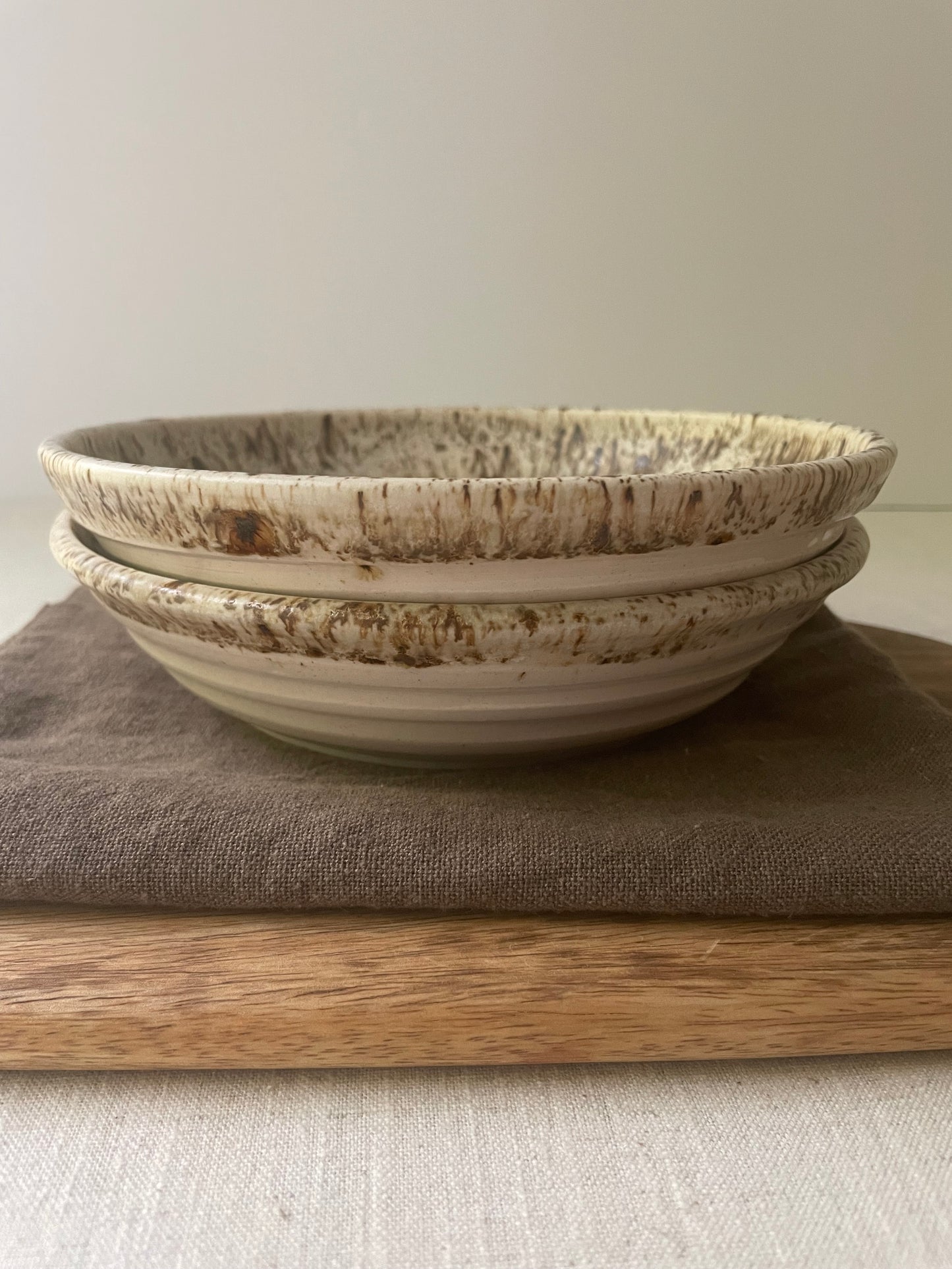 Birch Speckled Pasta Bowls, Set of 2