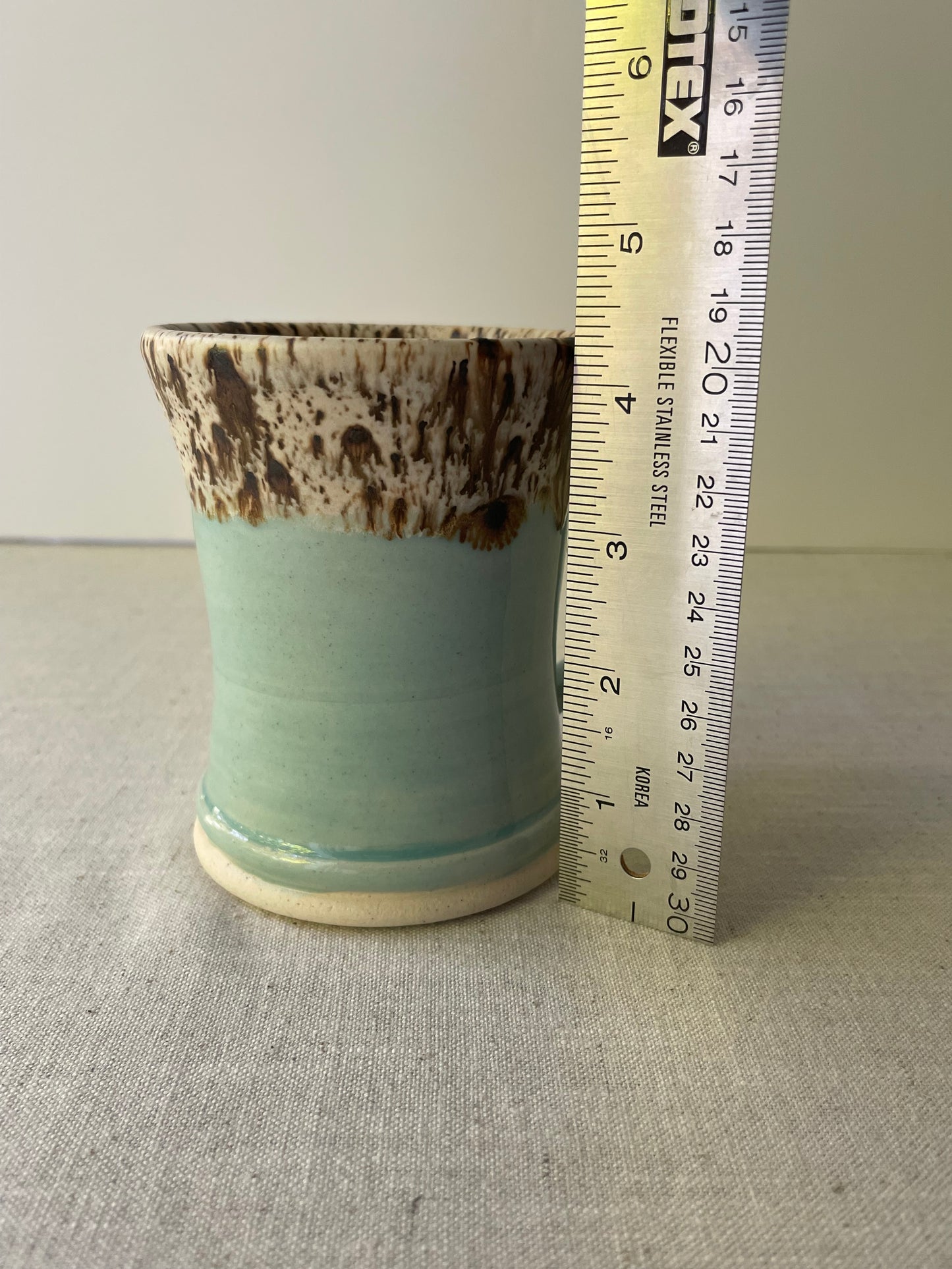 Blue and Birch Mug, Flared Rim
