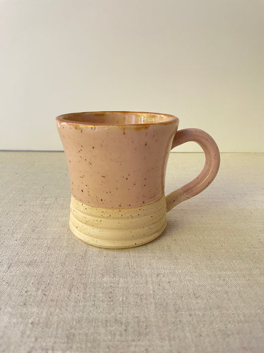 Pink Speckled Clay Mug
