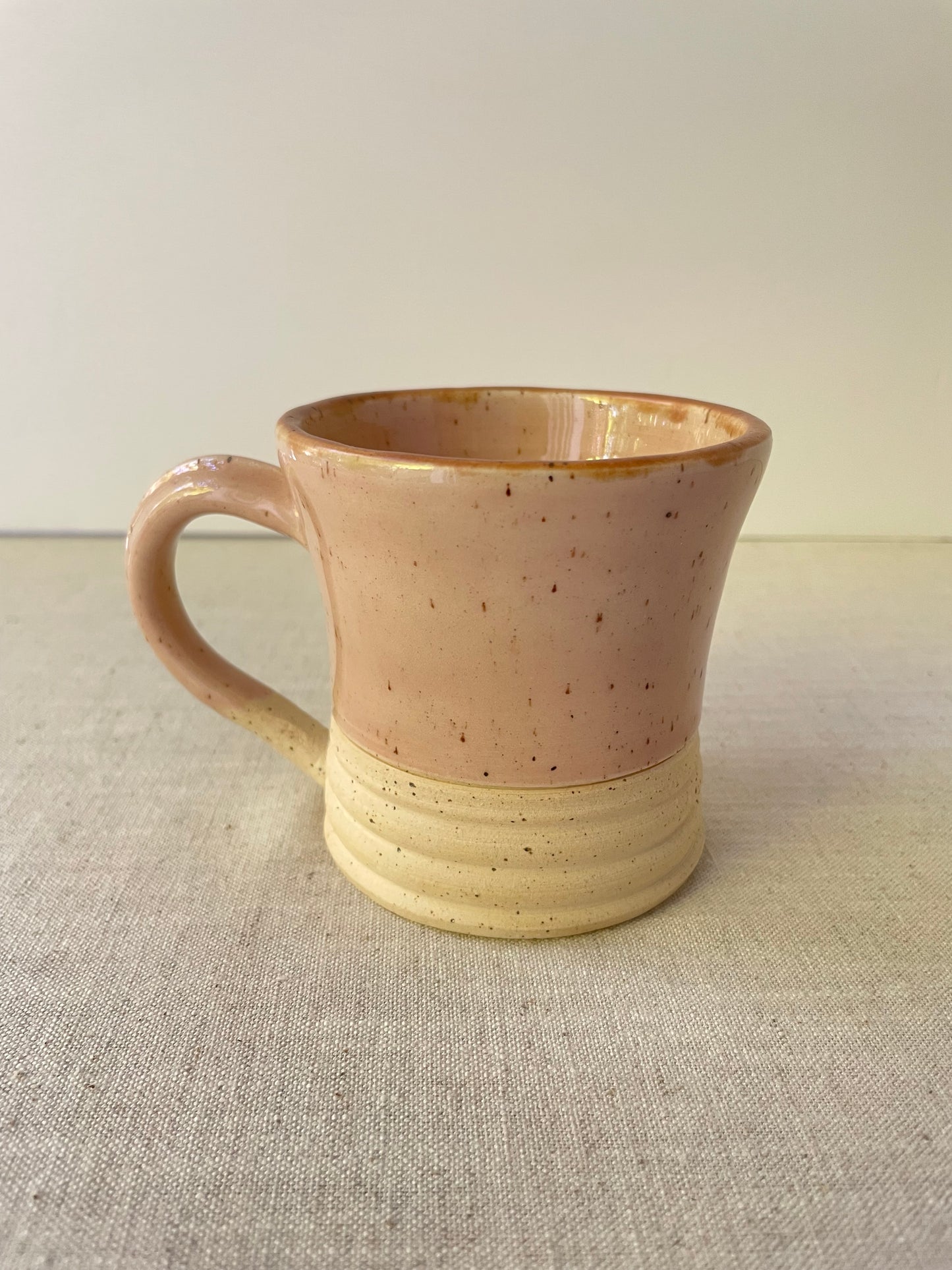 Pink Speckled Clay Mug