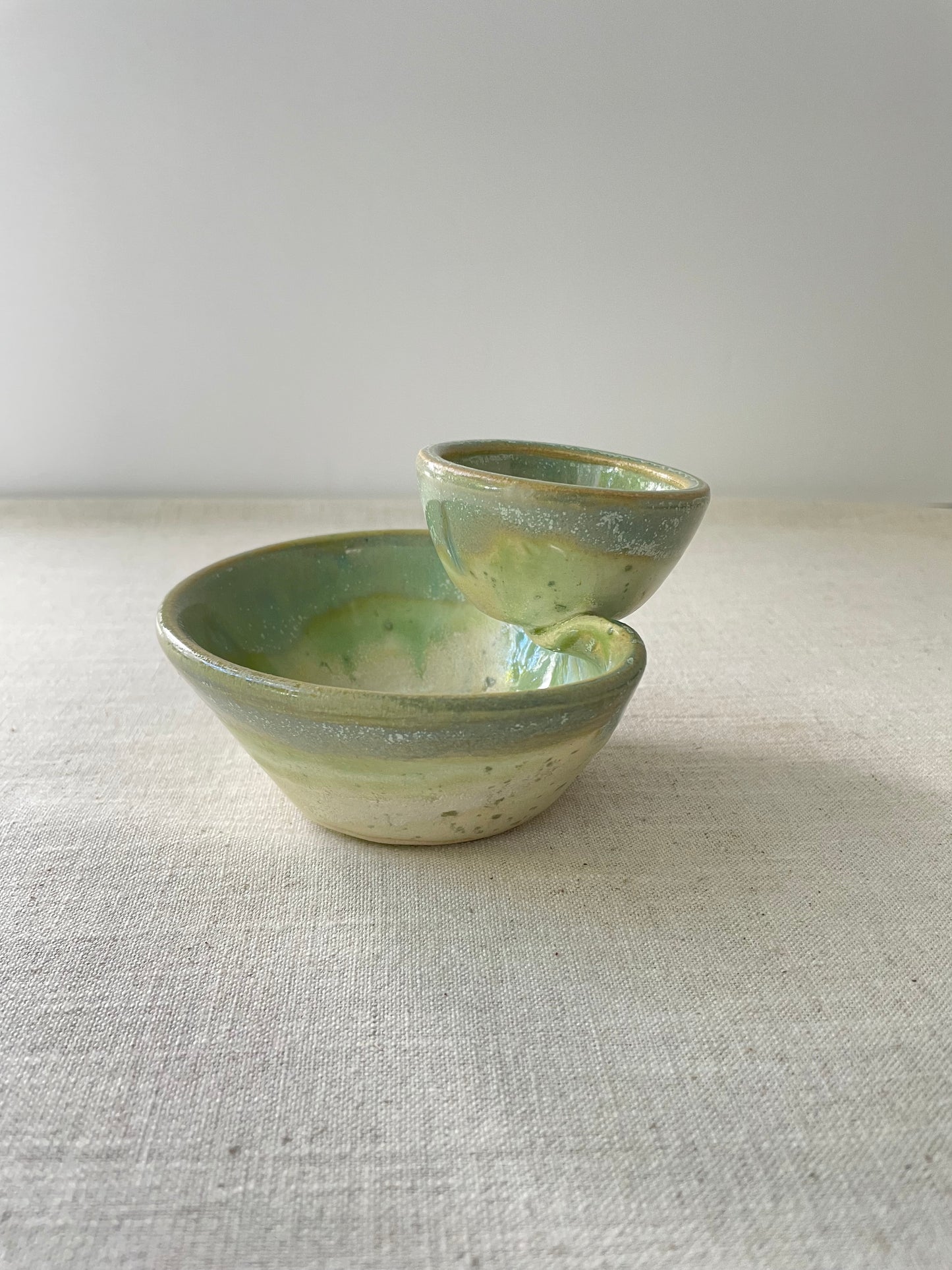 Olives Bowl, Folded Edge Style, Green Ivy