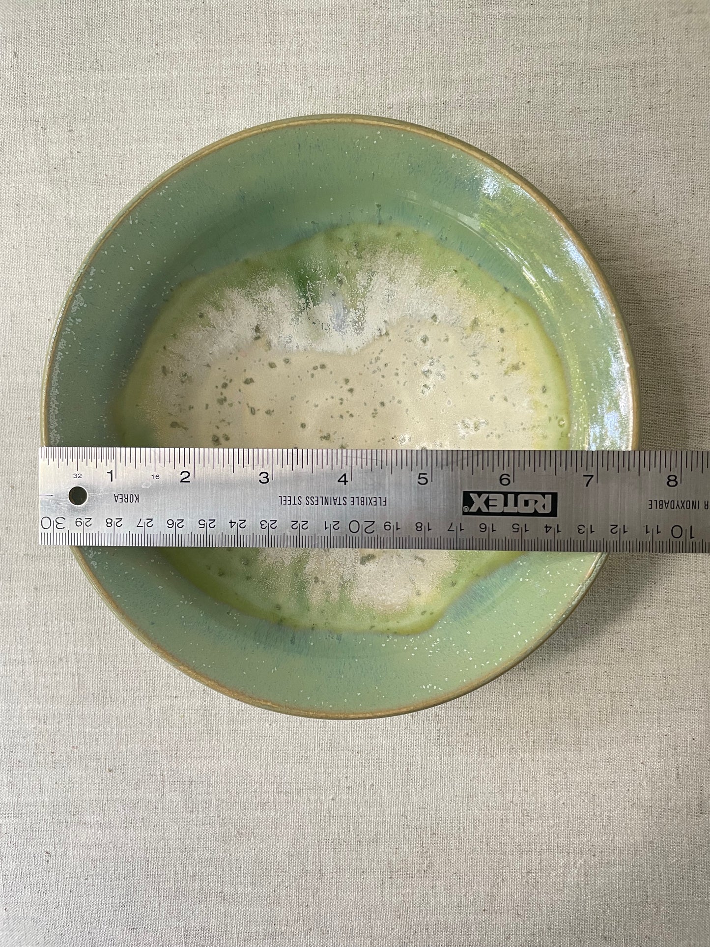 Green Ivy Bowl, 7.5 inch