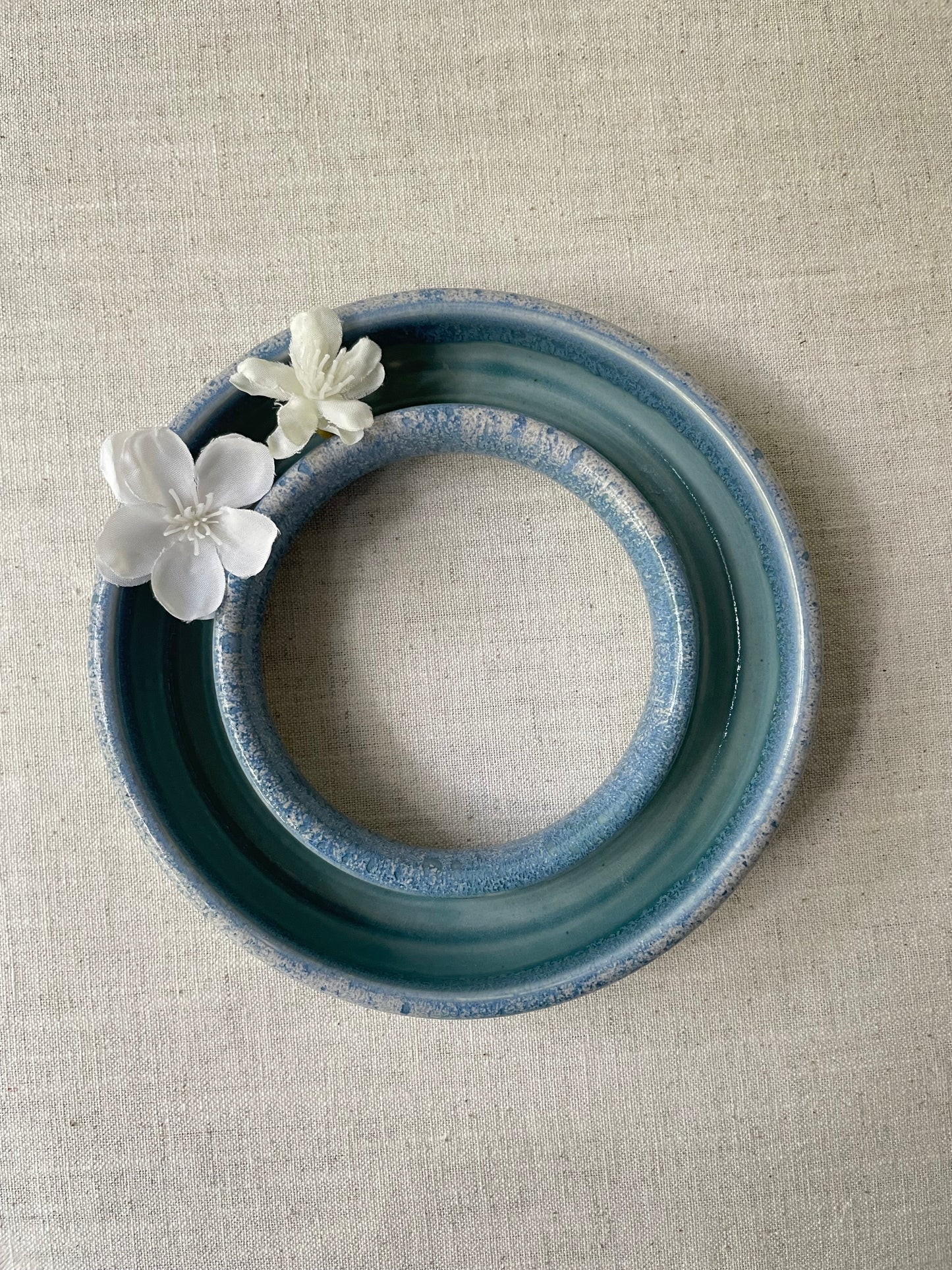 Blue Ring Vase