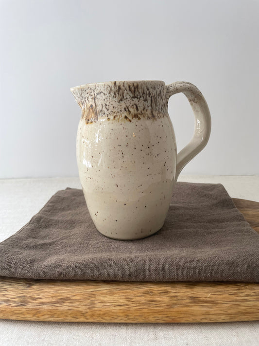 Birch Speckled Clay Pitcher