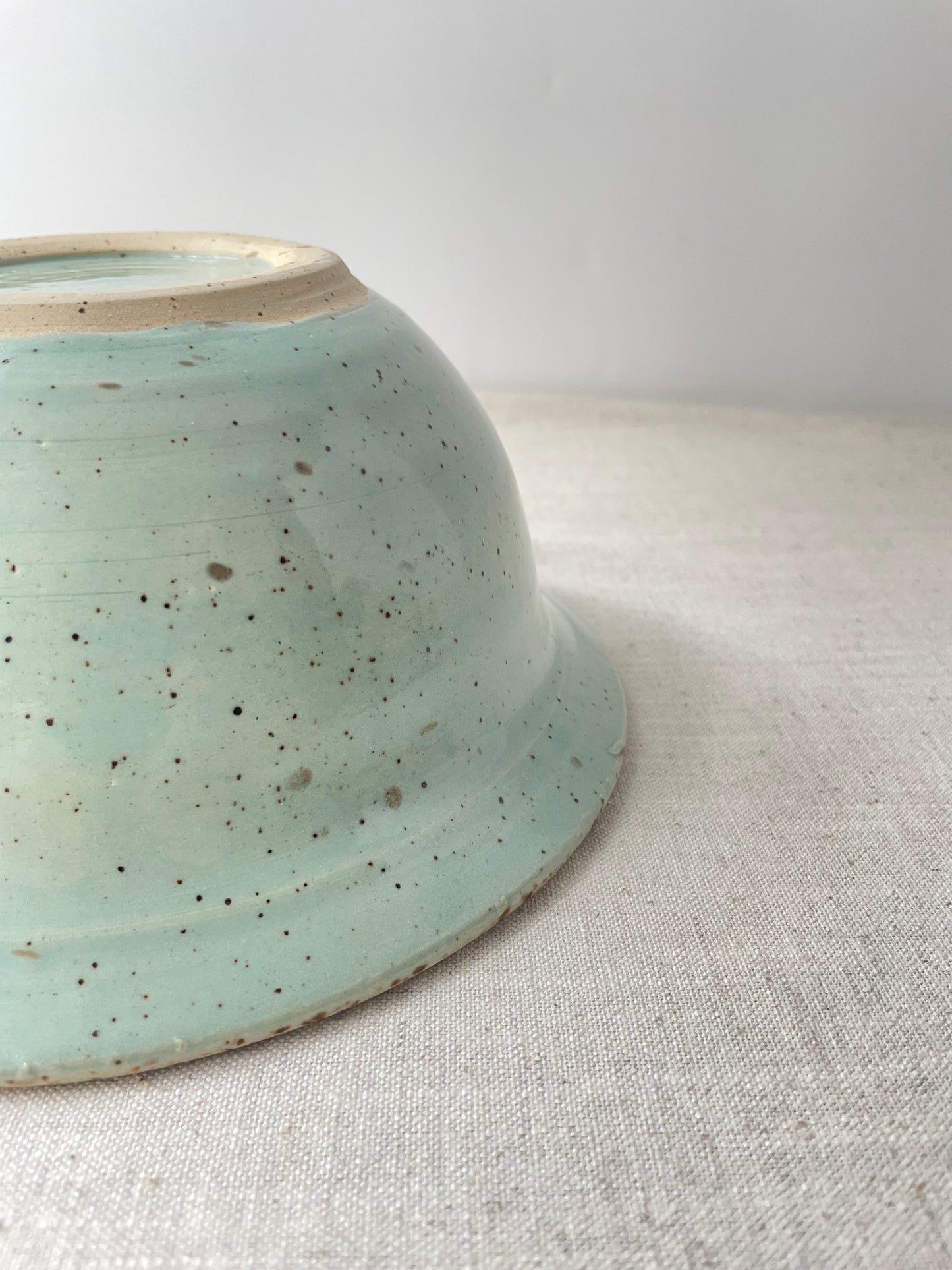 Blue and Birch Speckled Bowl, 7 inch