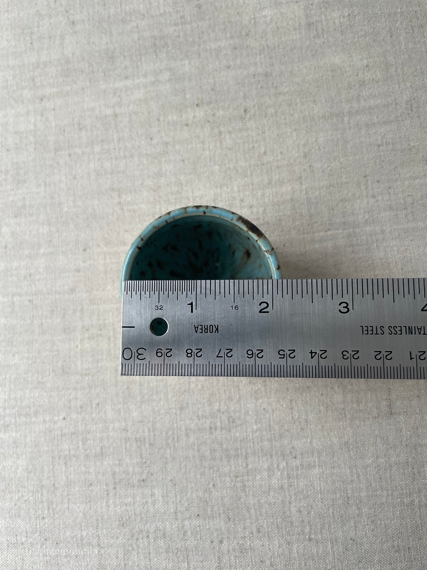 Cerulean Speckled Clay Espresso Cups, Set of 2