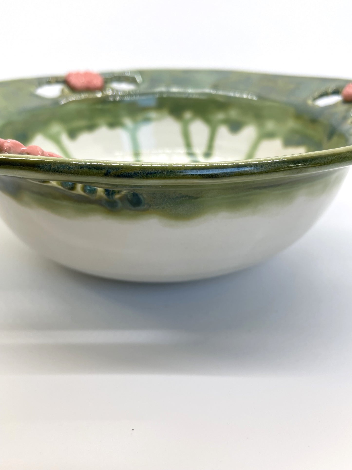 Pink Flowers Serving Bowl (Seconds)